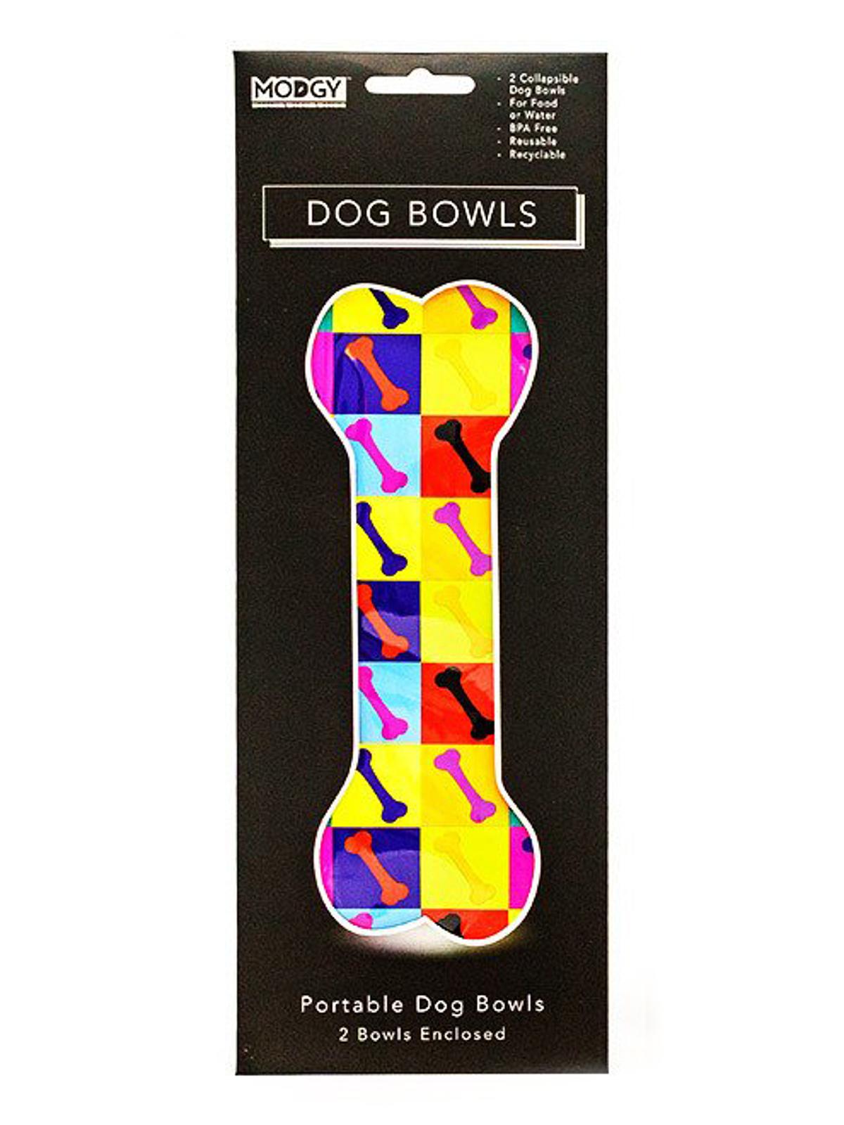 Expandable Dog Bowls 4 in. h x 11 1 2 in. w woofhol pack of 2