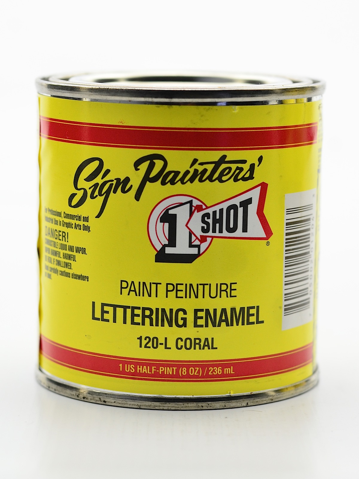 Lettering Enamel Coral Half Pint 120l