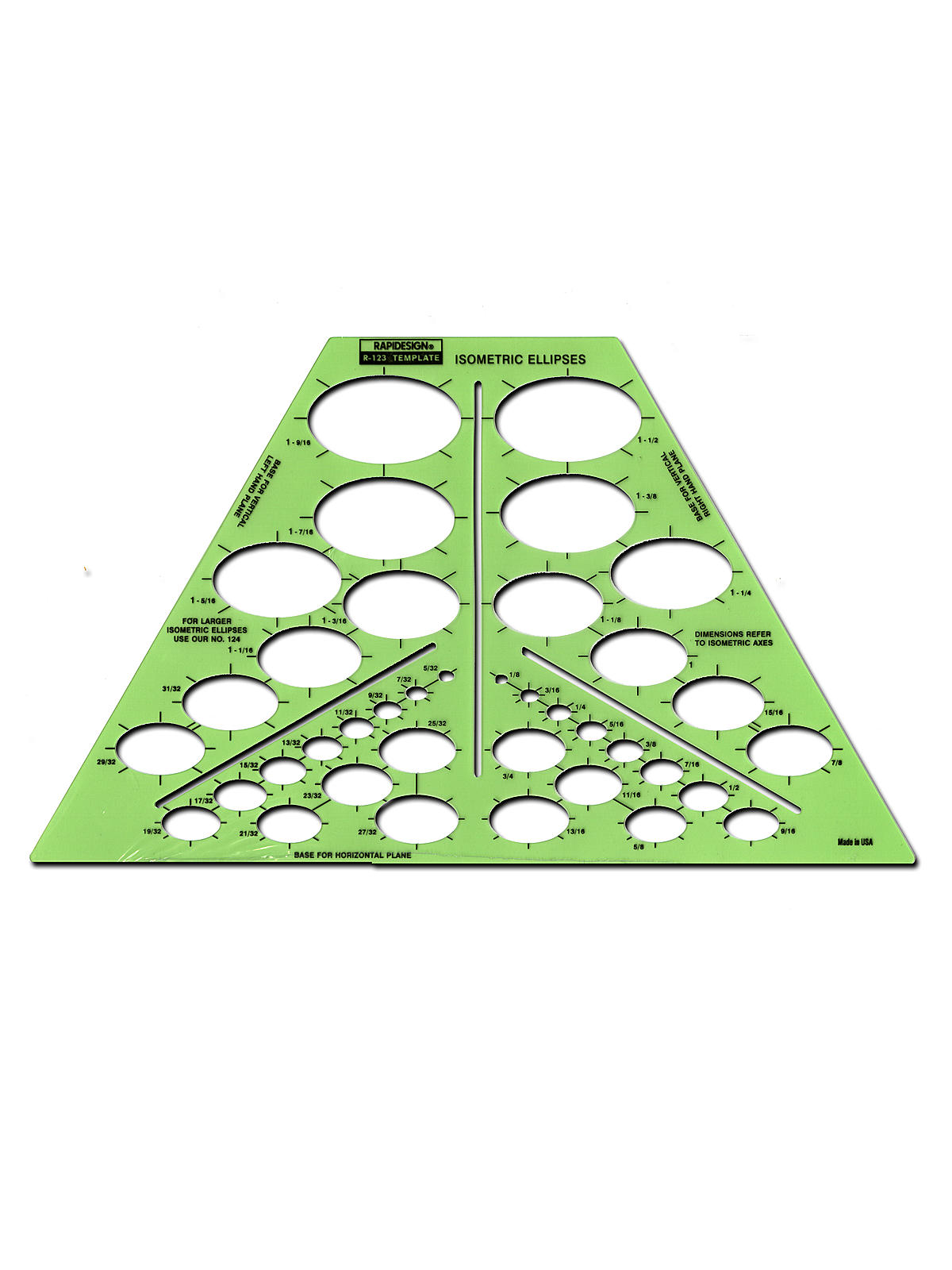 Ellipses Drafting Templates isometric ellipses 38 ellipses each