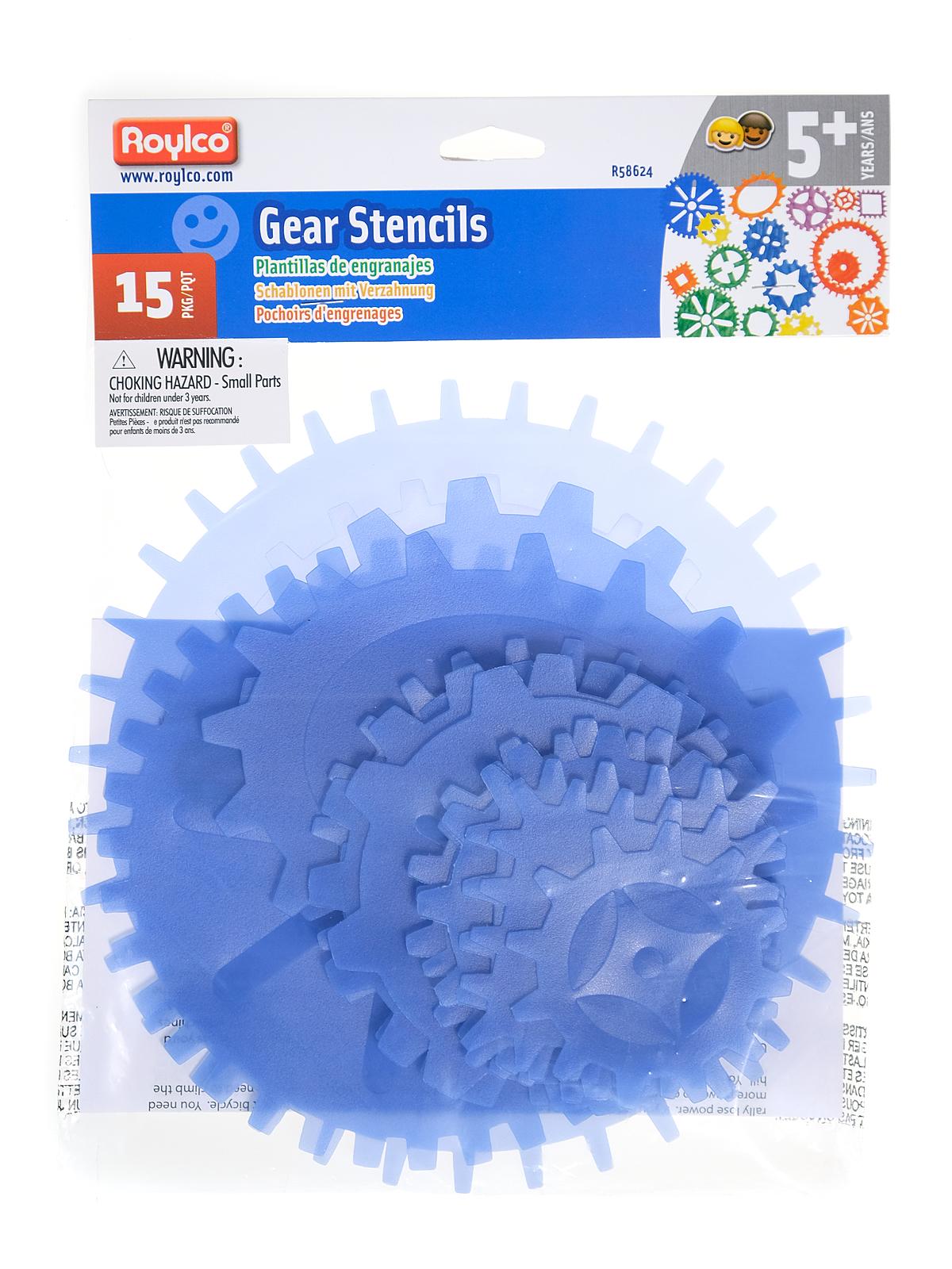 Stencils gears pack of 15