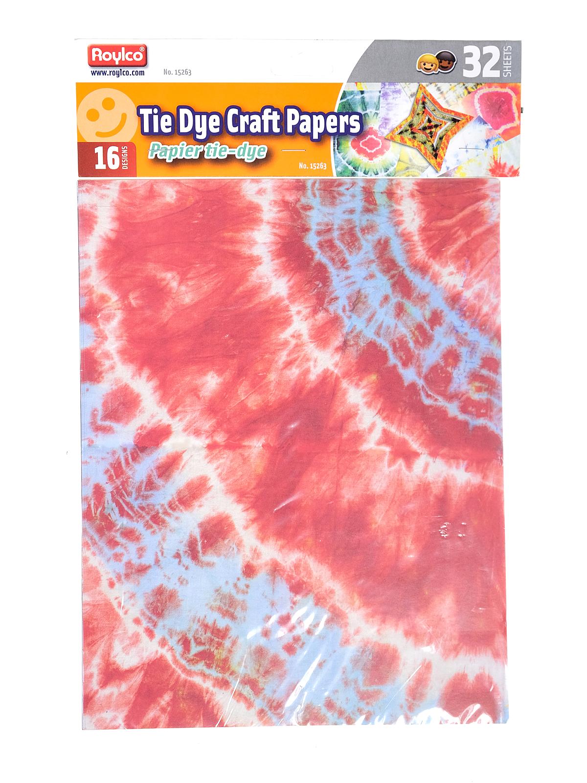 Tie Dye Craft Paper 8 1 2 In. X 11 In. Pack Of 32
