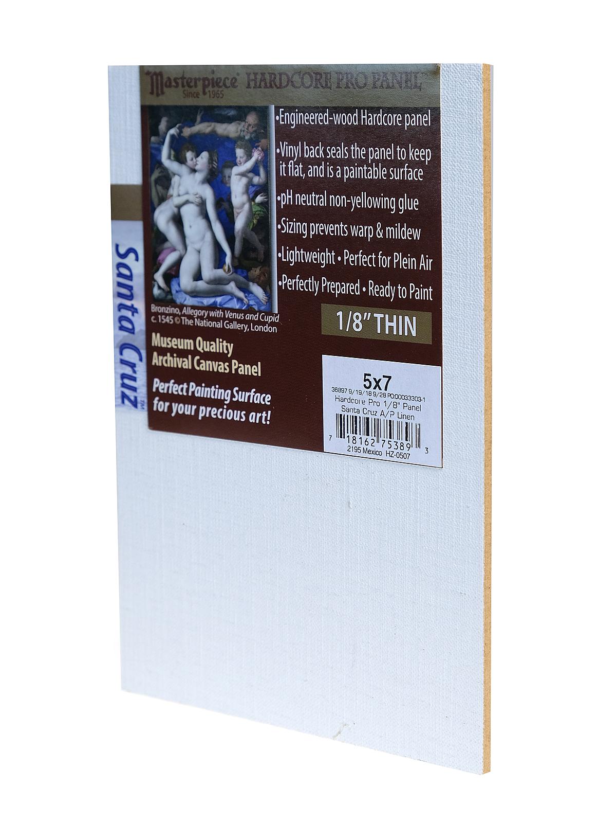 Hardcore Pro Panels Santa Cruz Linen Acrylic Primed 5 in. x 7 in.