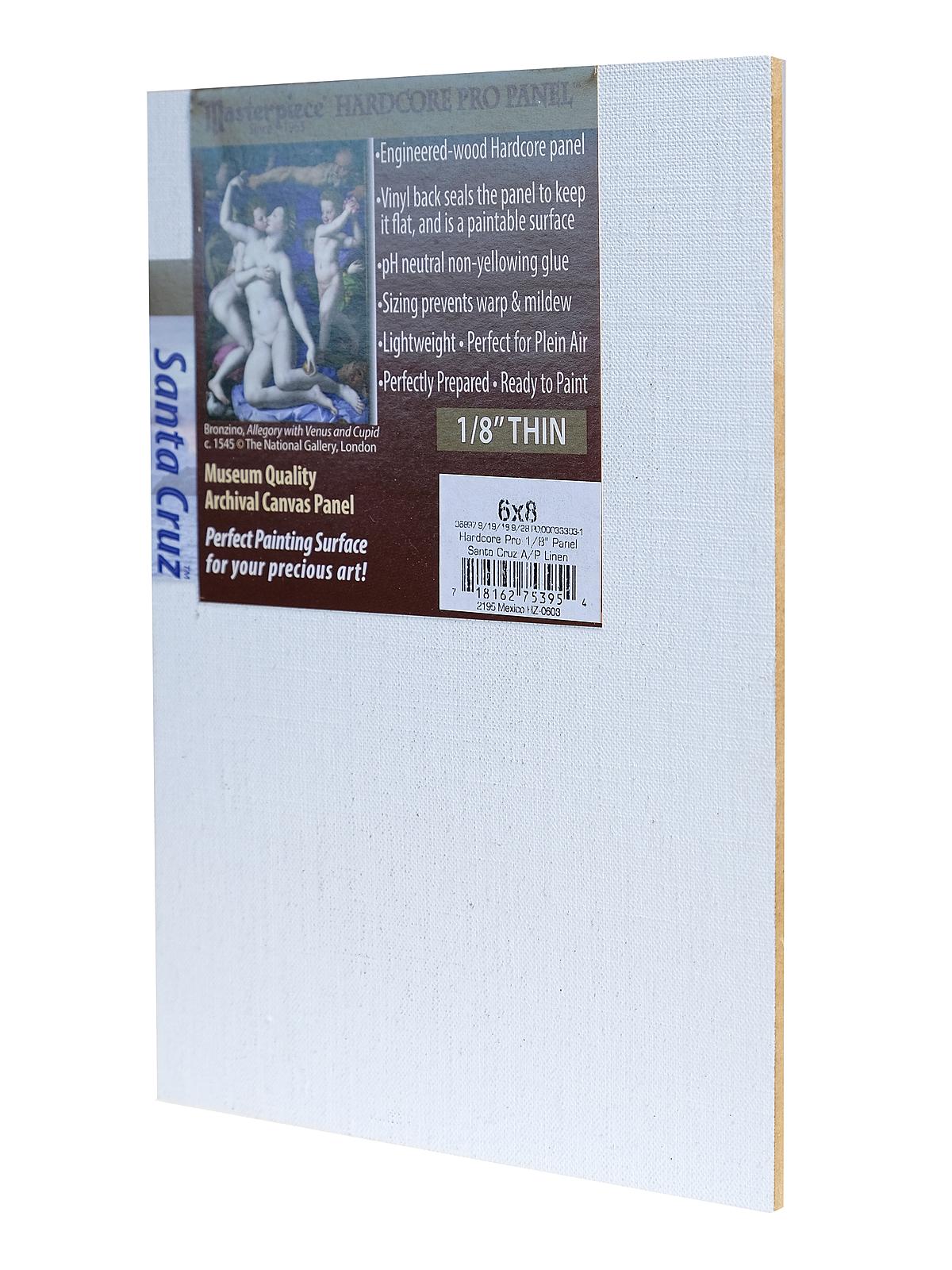 Hardcore Pro Panels Santa Cruz Linen Acrylic Primed 6 in. x 8 in.