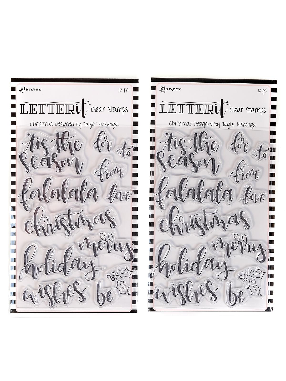 Letter It Clear Stamp Sets 4 In. X 6 In. Christmas