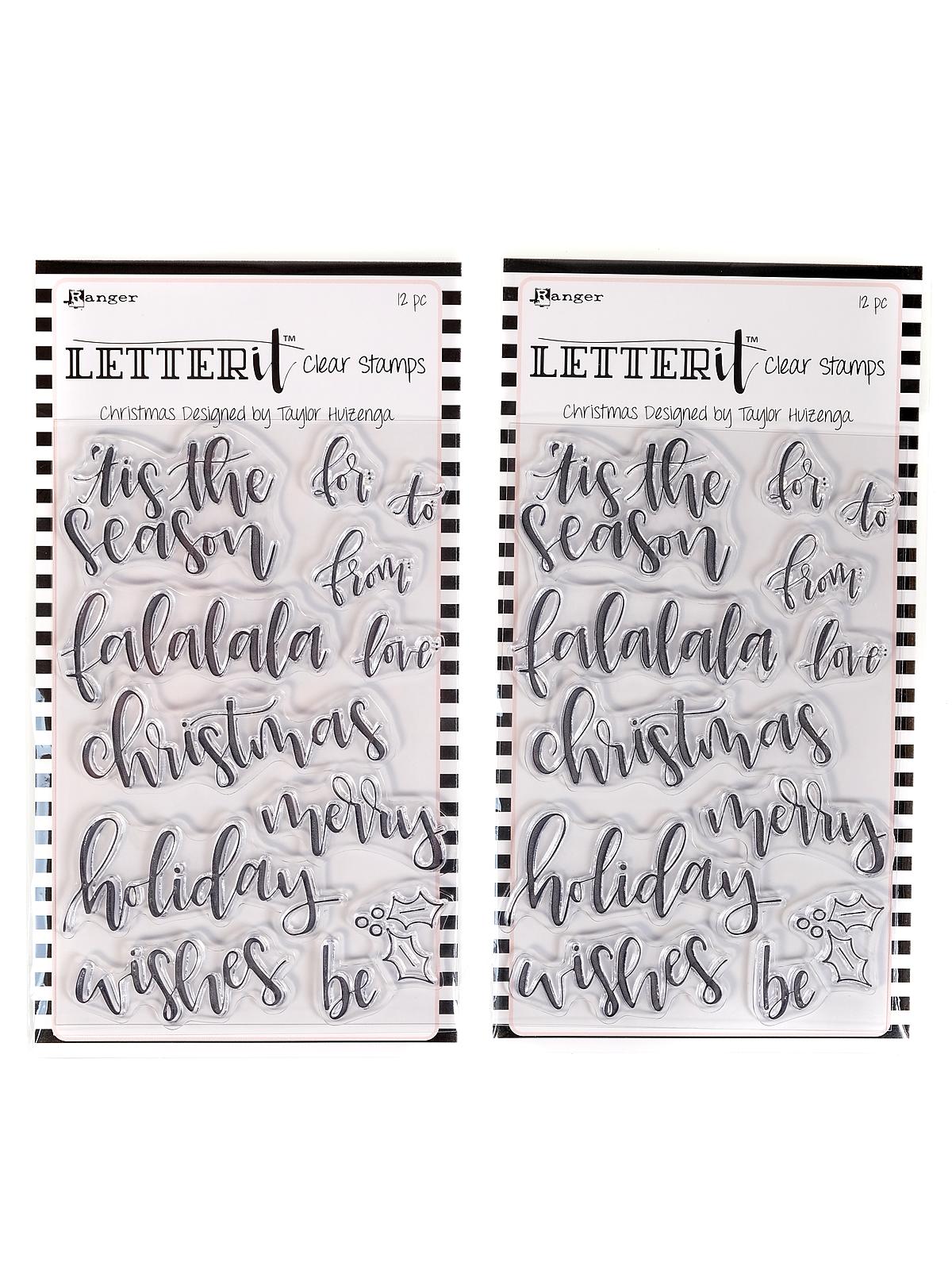 Letter It Clear Stamp Sets 4 in. x 6 in. Christmas
