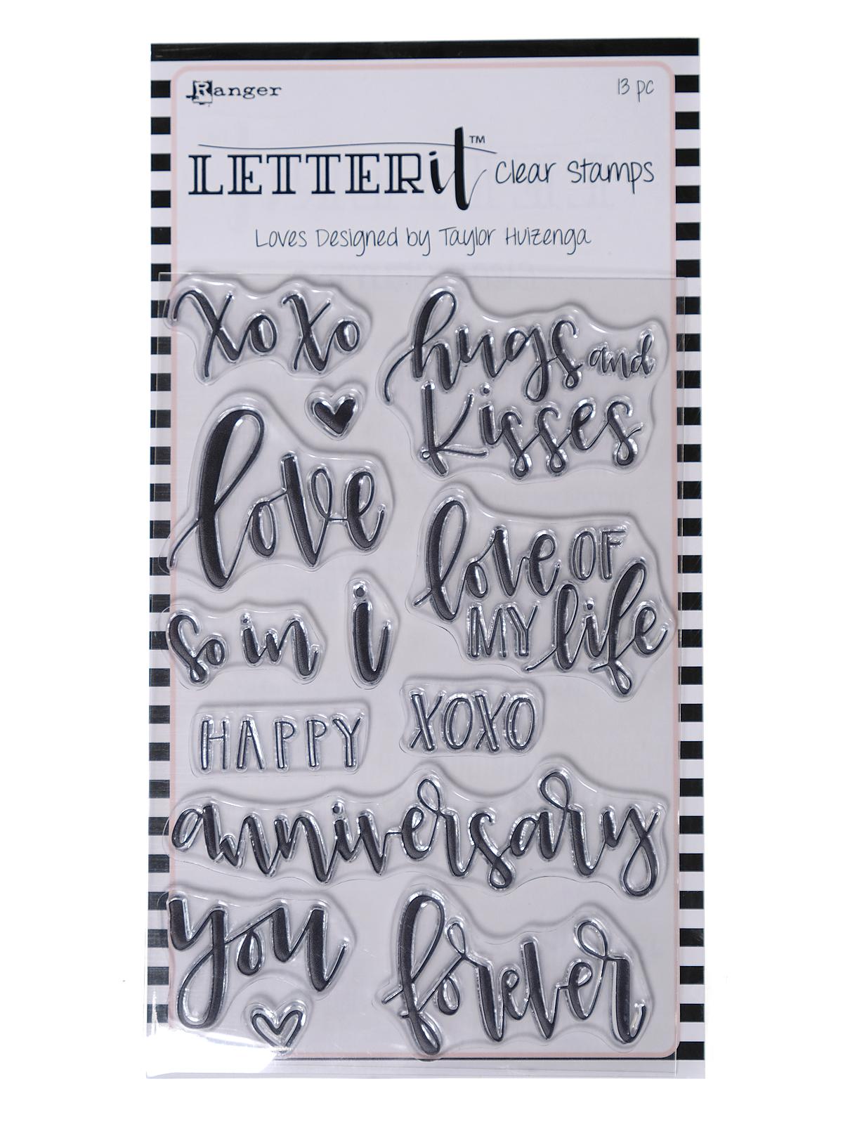 Letter It Clear Stamp Sets 4 In. X 6 In. Loves