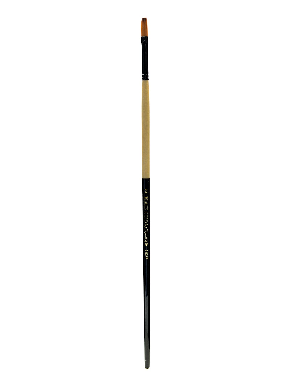 Black Gold Series Long Handled Synthetic Brushes 2 flat 1526F