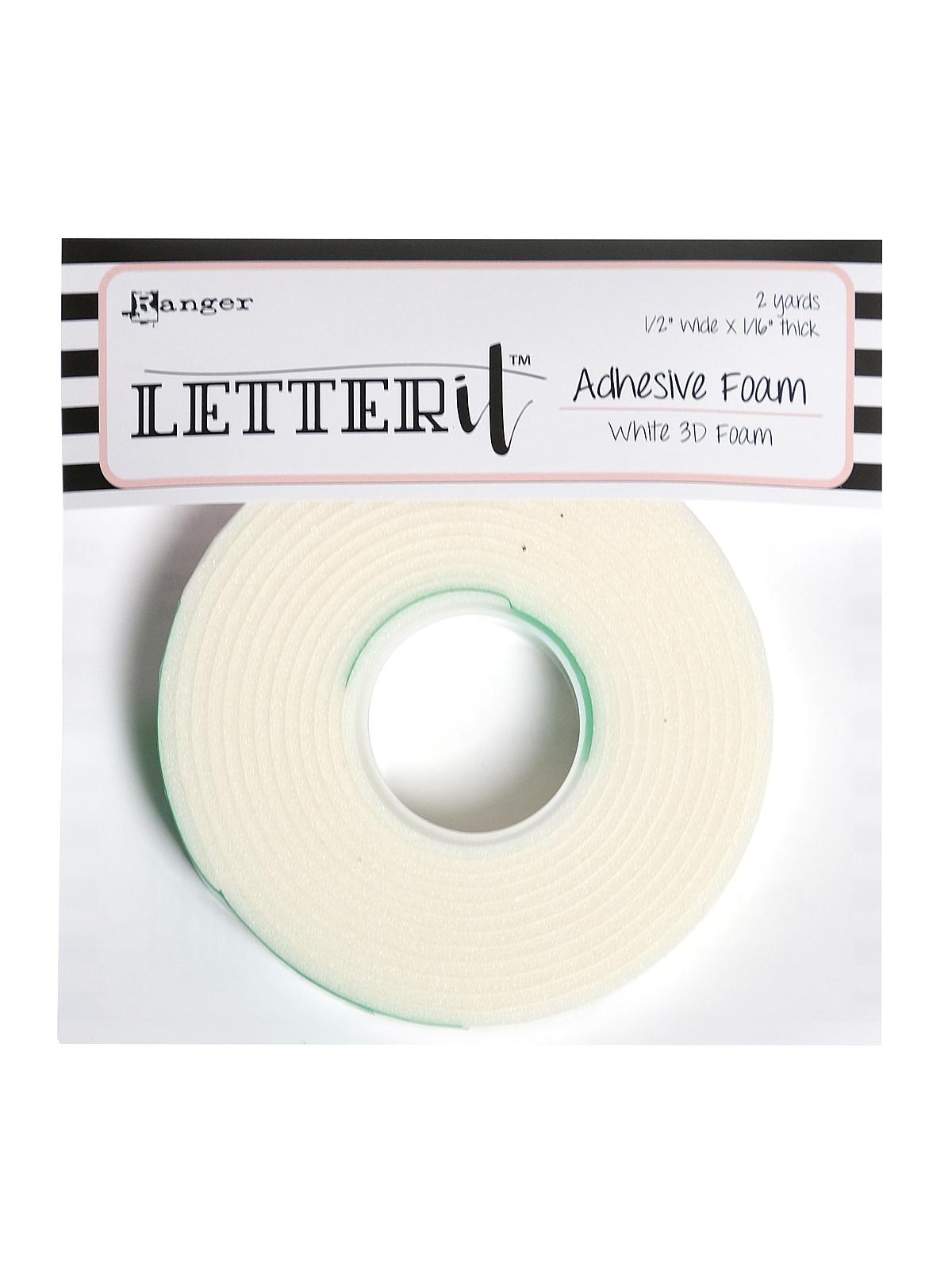 Letter It Adhesive Foam white 1 2 in. x 2 yds. roll
