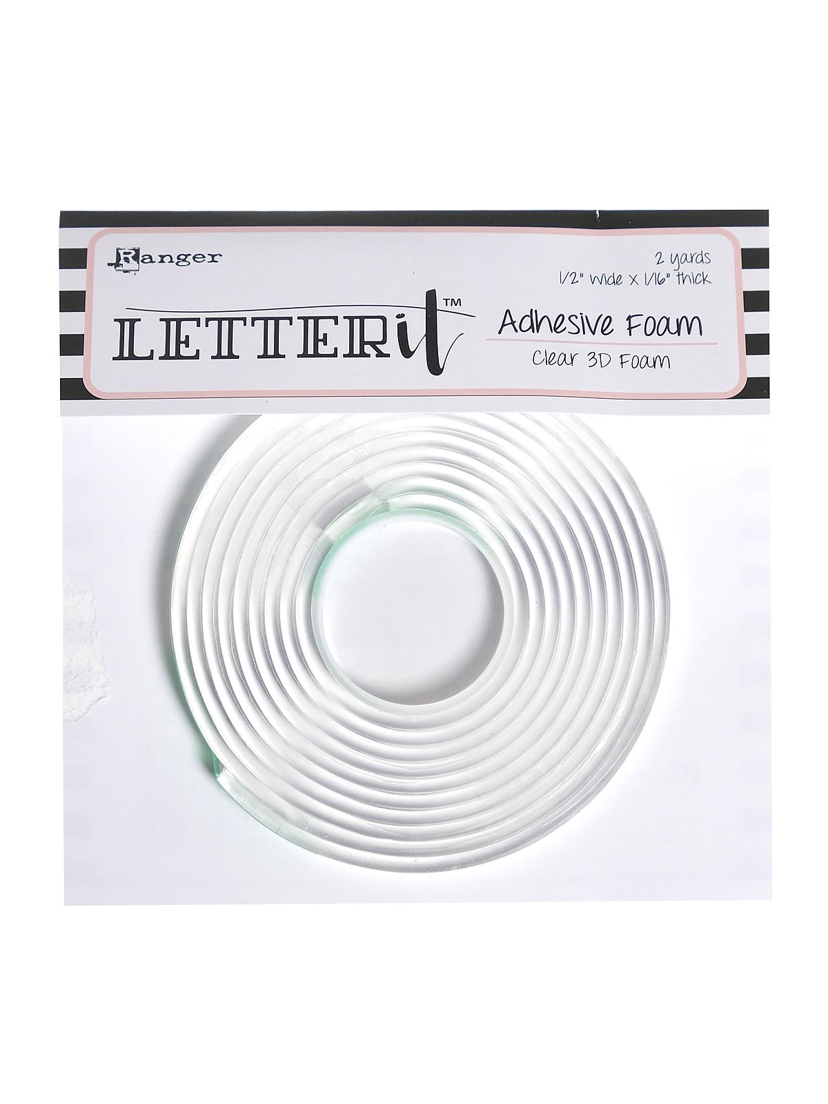 Letter It Adhesive Foam clear 1 4 in. x 2 yds. roll