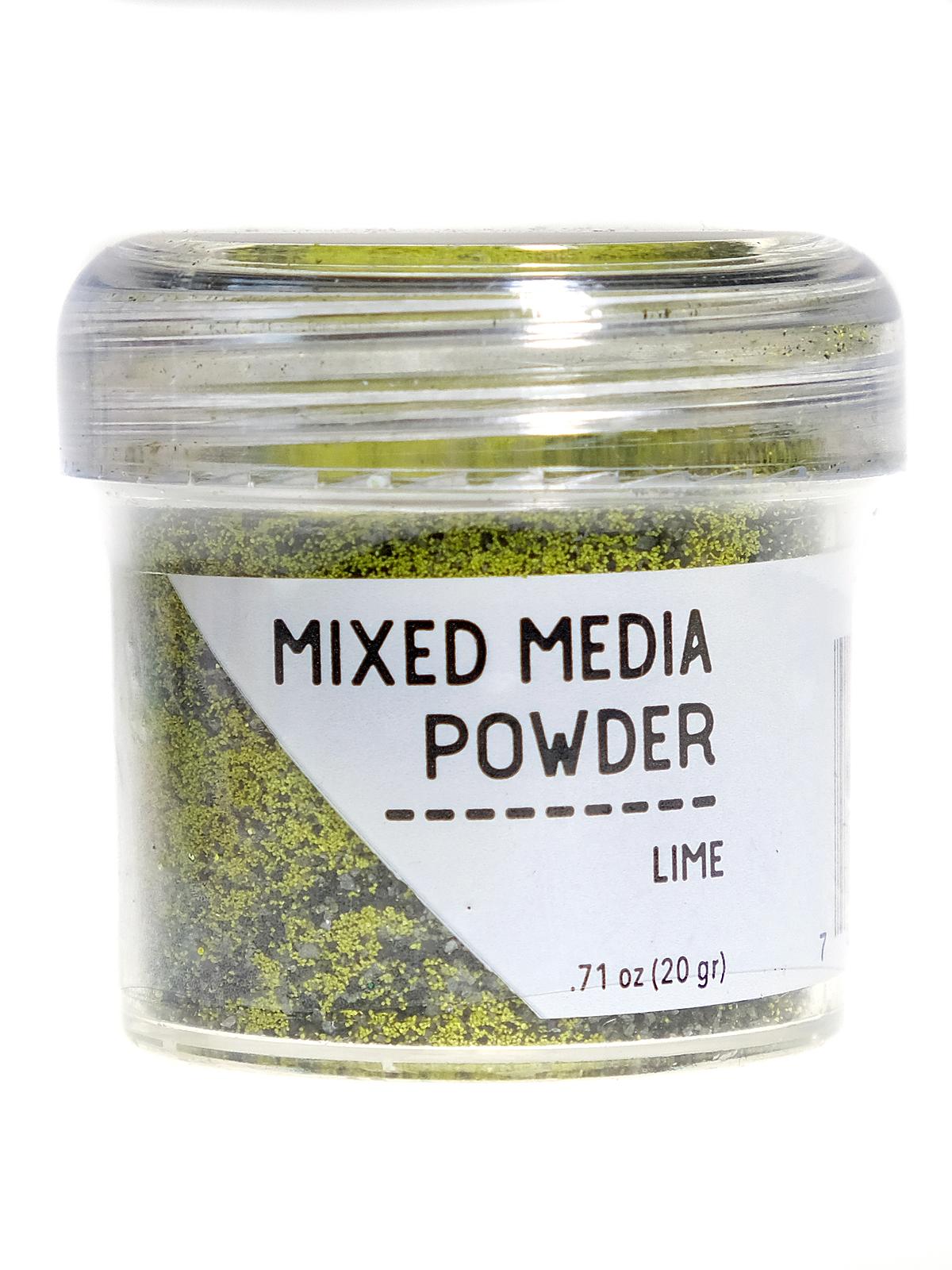 Mixed Media Powders lime 20 g jar