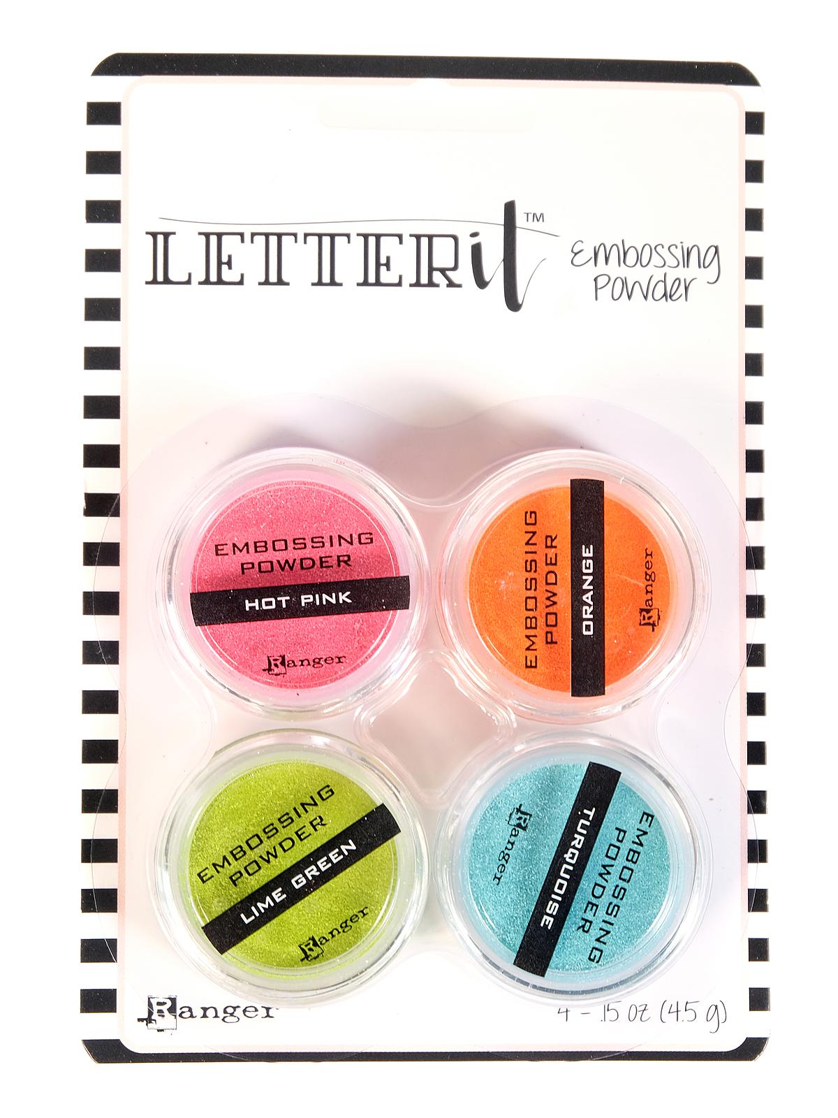 Letter It Embossing Powder Sets Brights Set Of 4
