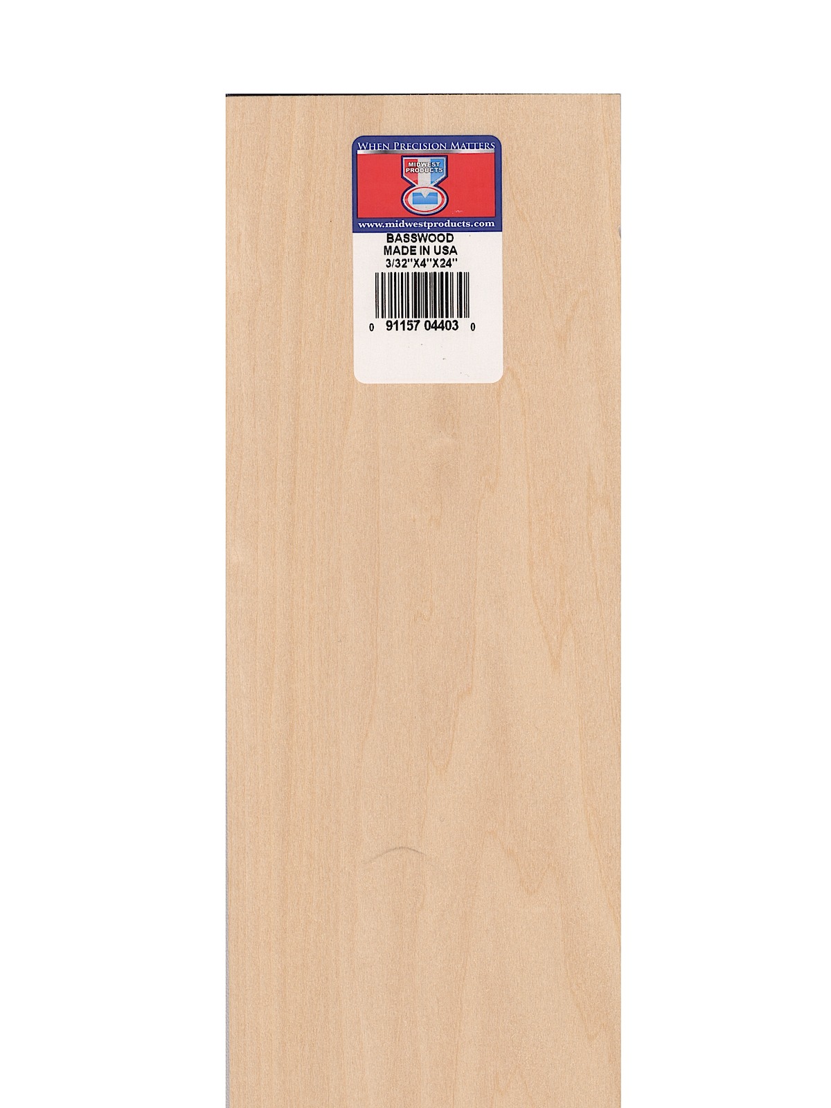 Basswood Sheets 3 32 in. 4 in. x 24 in.