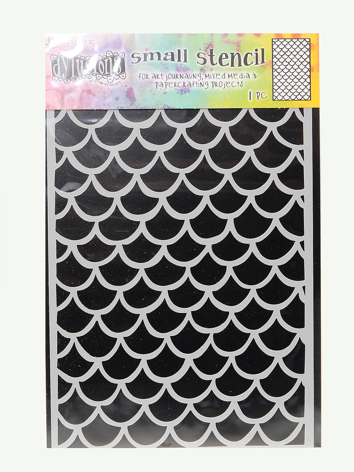 Dylusions Stencils 5 in. x 7 in. fishtails