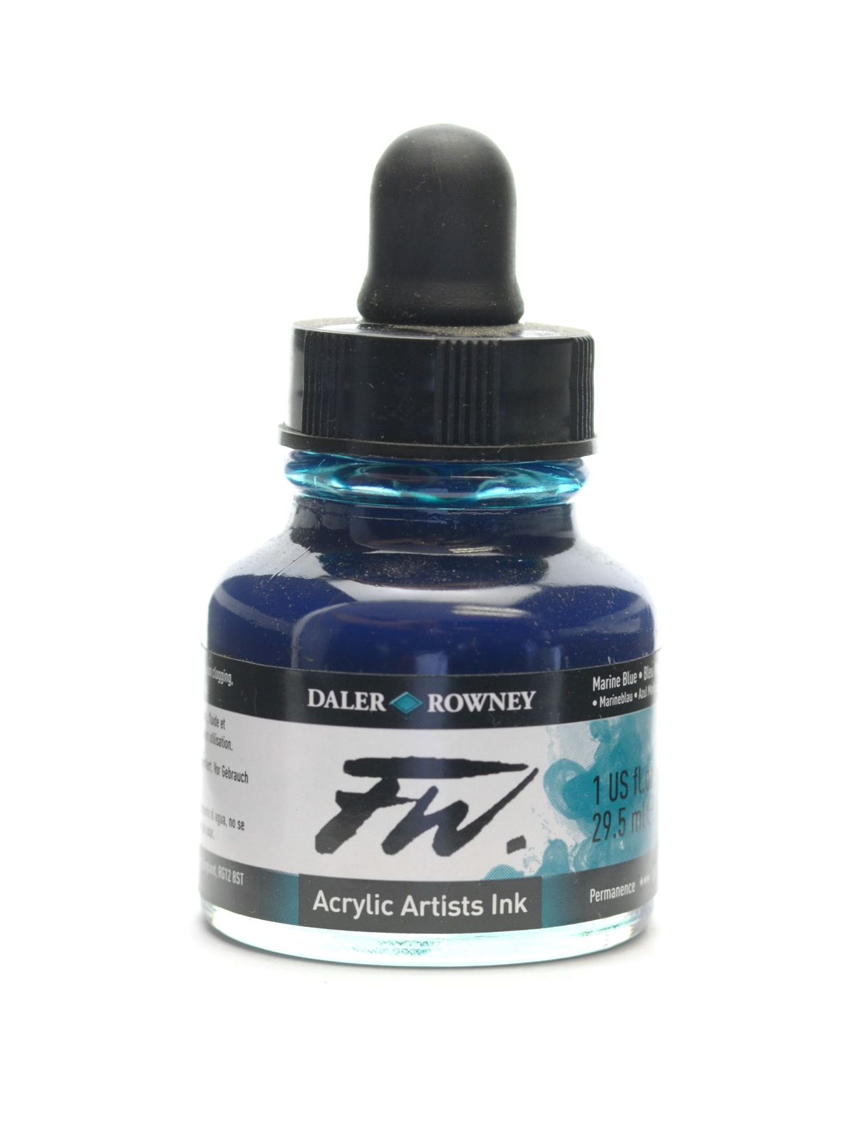 FW Artists' Ink marine blue 1 oz.
