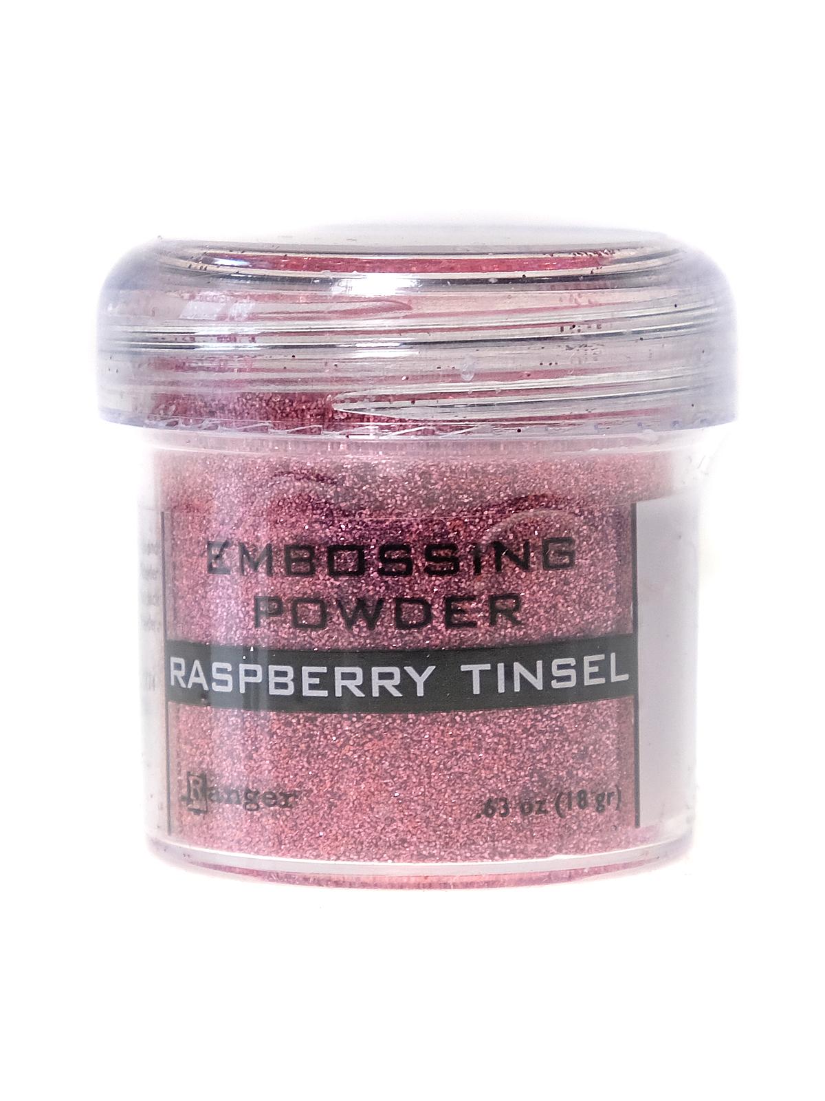 Embossing Powders raspberry tinsel 0.63 oz. jar
