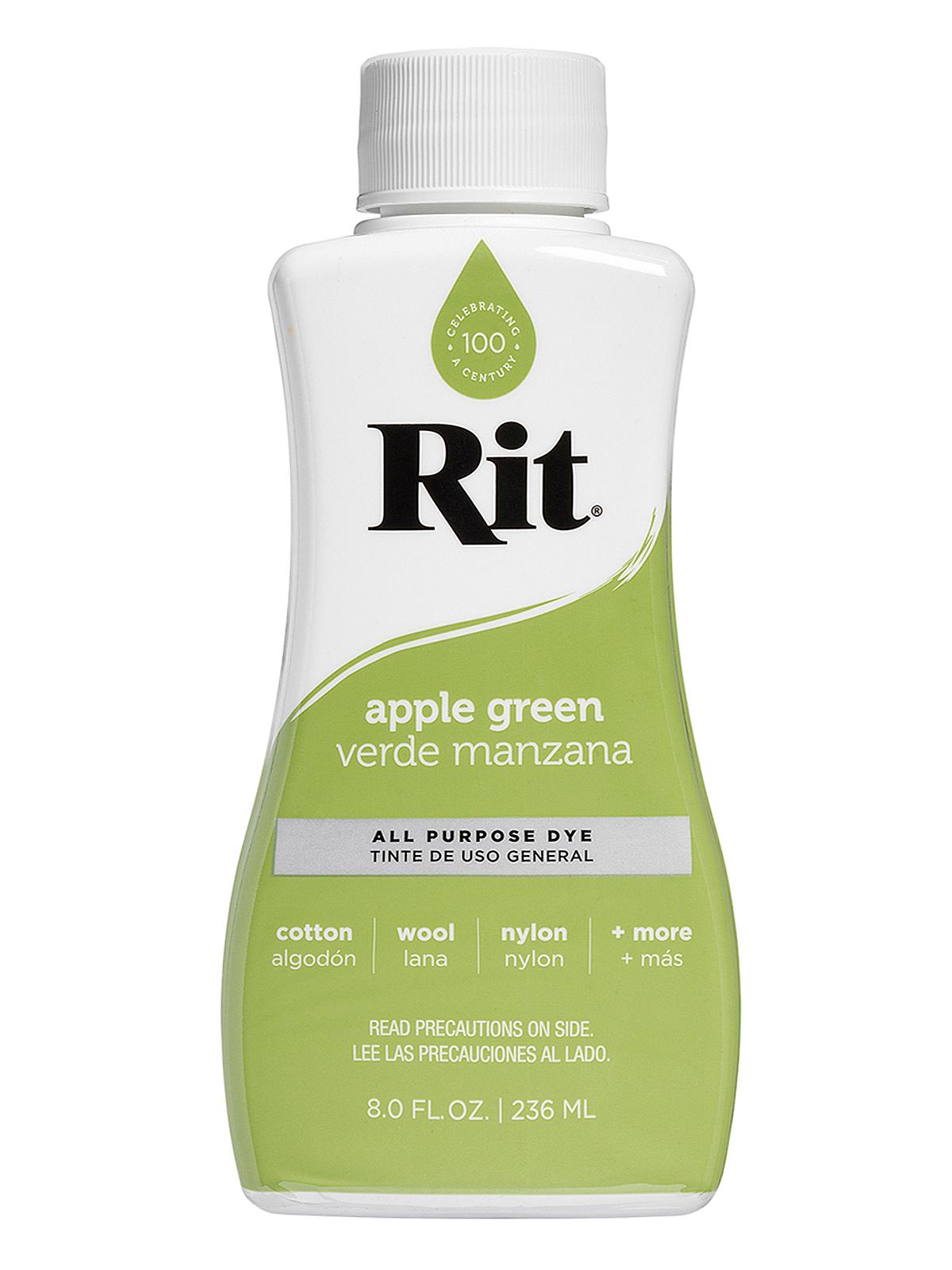 Dyes apple green liquid 8 oz. bottle