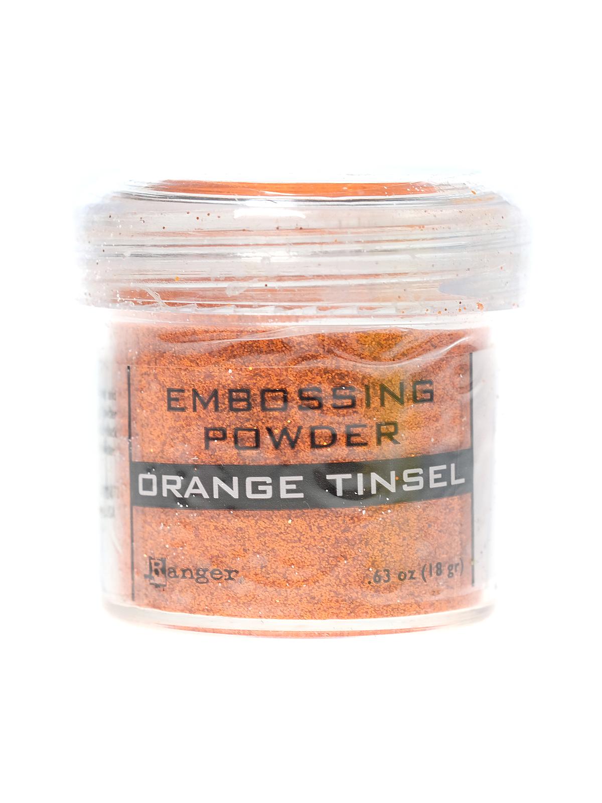 Embossing Powders orange tinsel 0.63 oz. jar