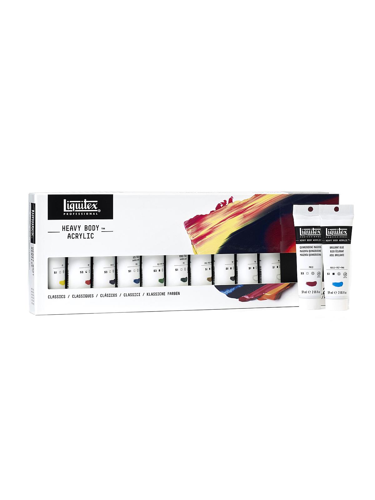 Heavy Body Acrylic Sets classics (59ml) set of 12