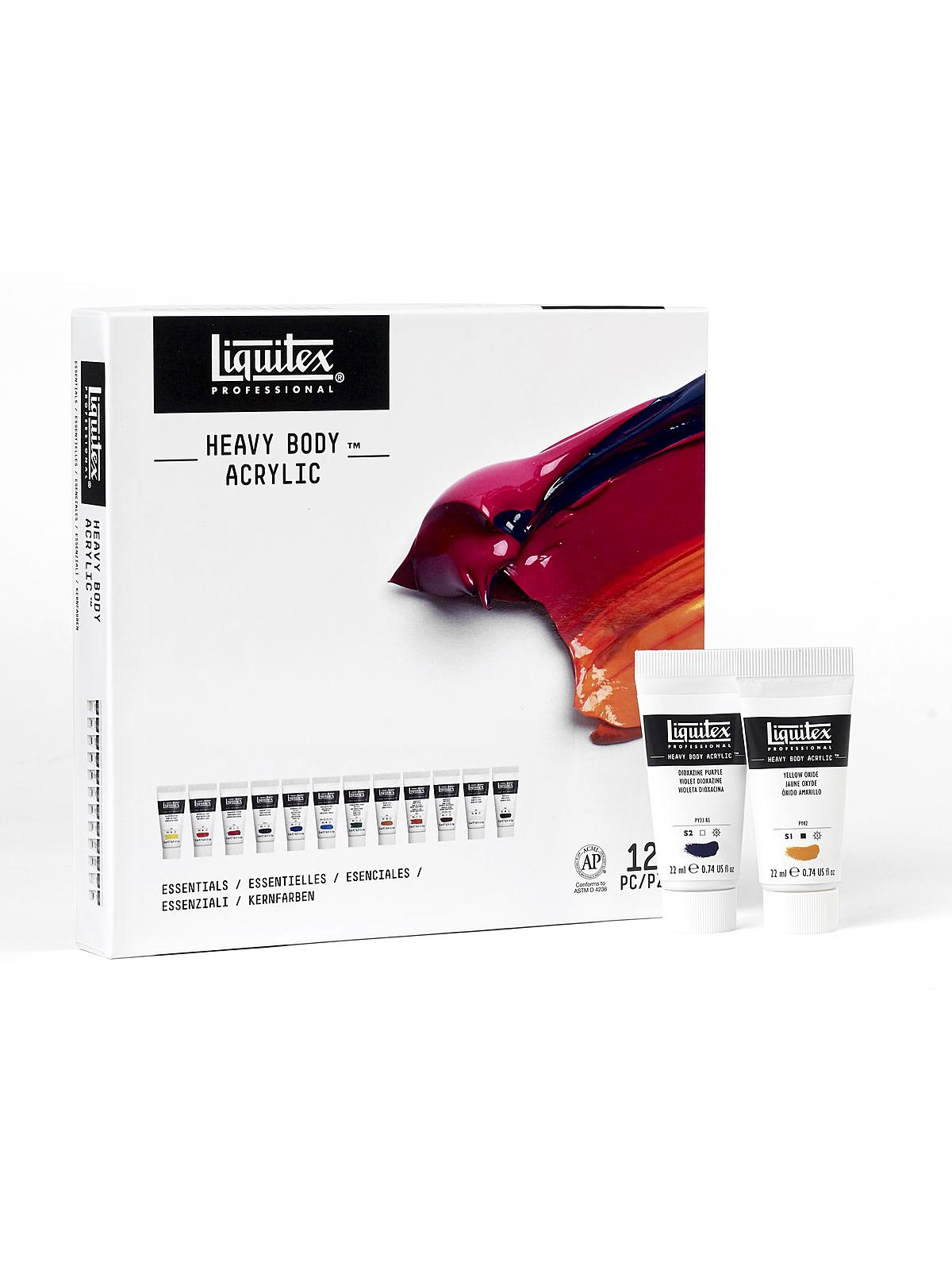 Heavy Body Acrylic Sets essentials set of 12