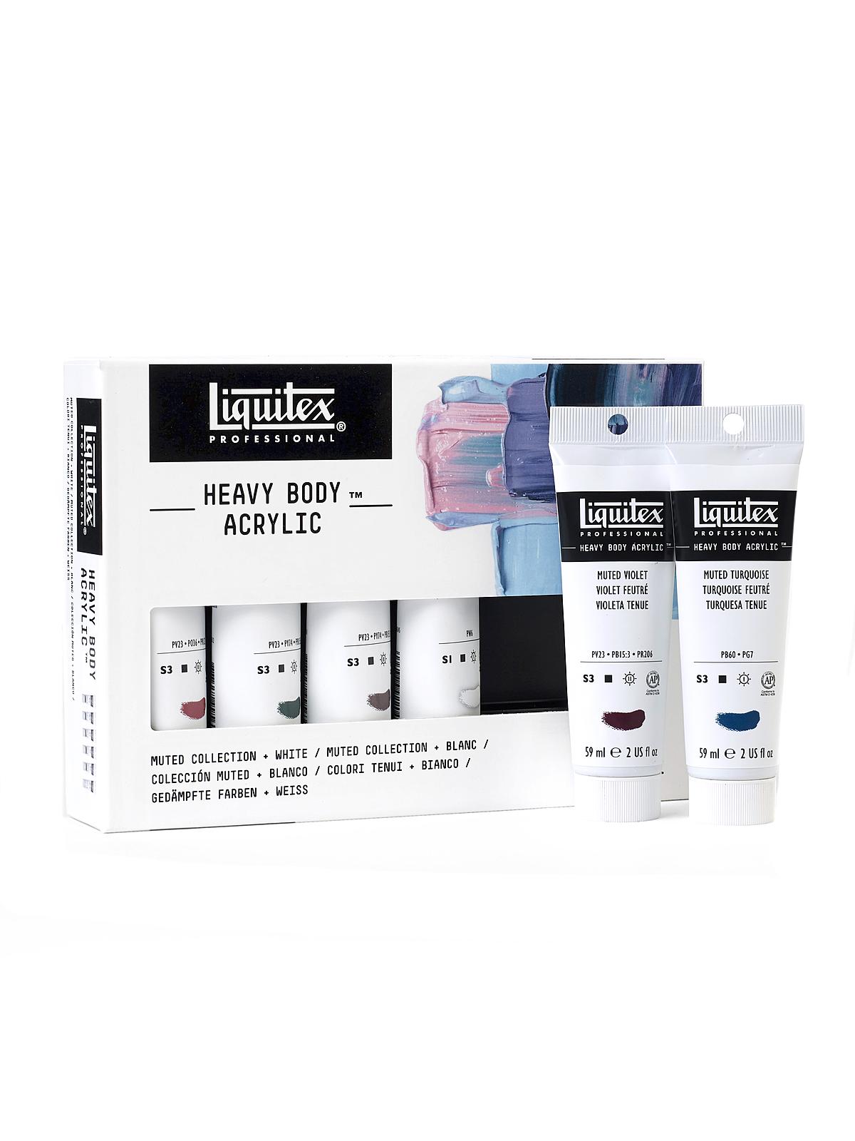 Heavy Body Acrylic Sets Muted Collection set of 6