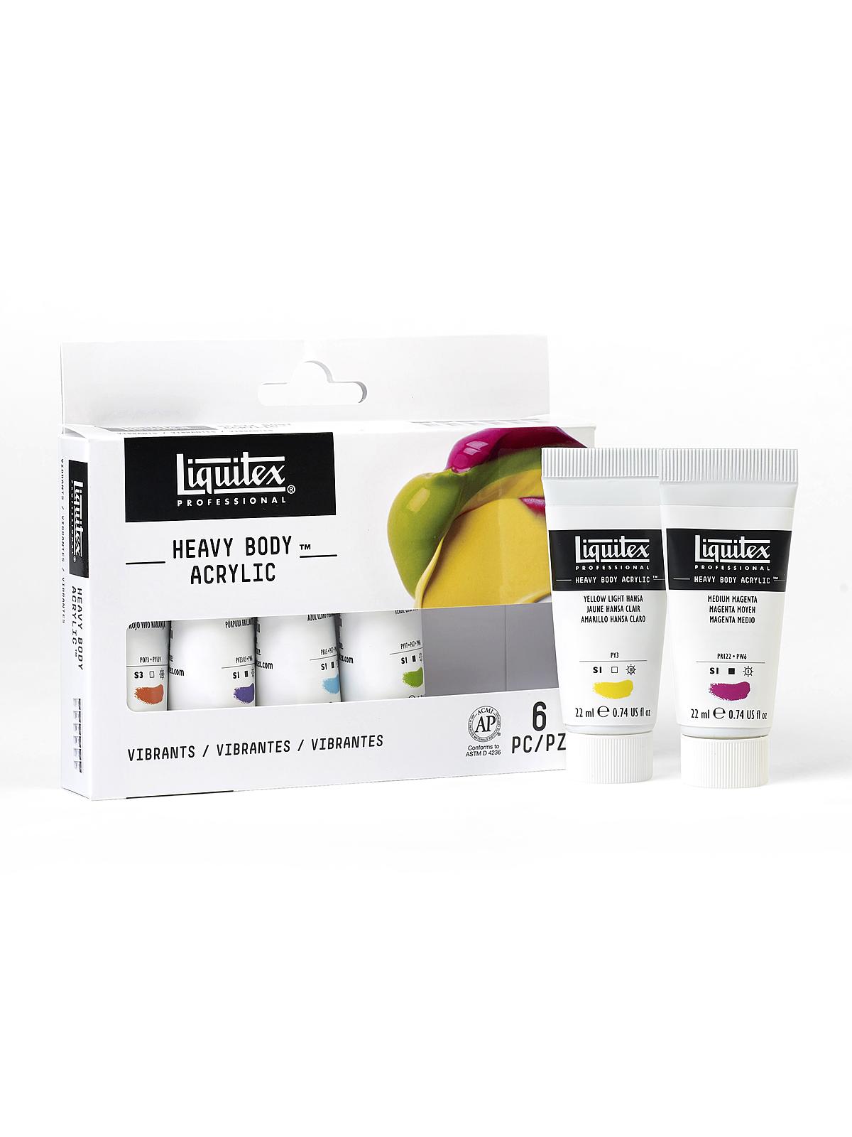 Heavy Body Acrylic Sets Vibrant set of 6