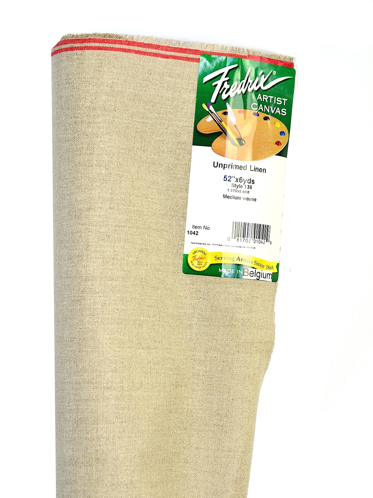 Raw Unprimed Linen Canvas 52 in. x 6 yd. roll
