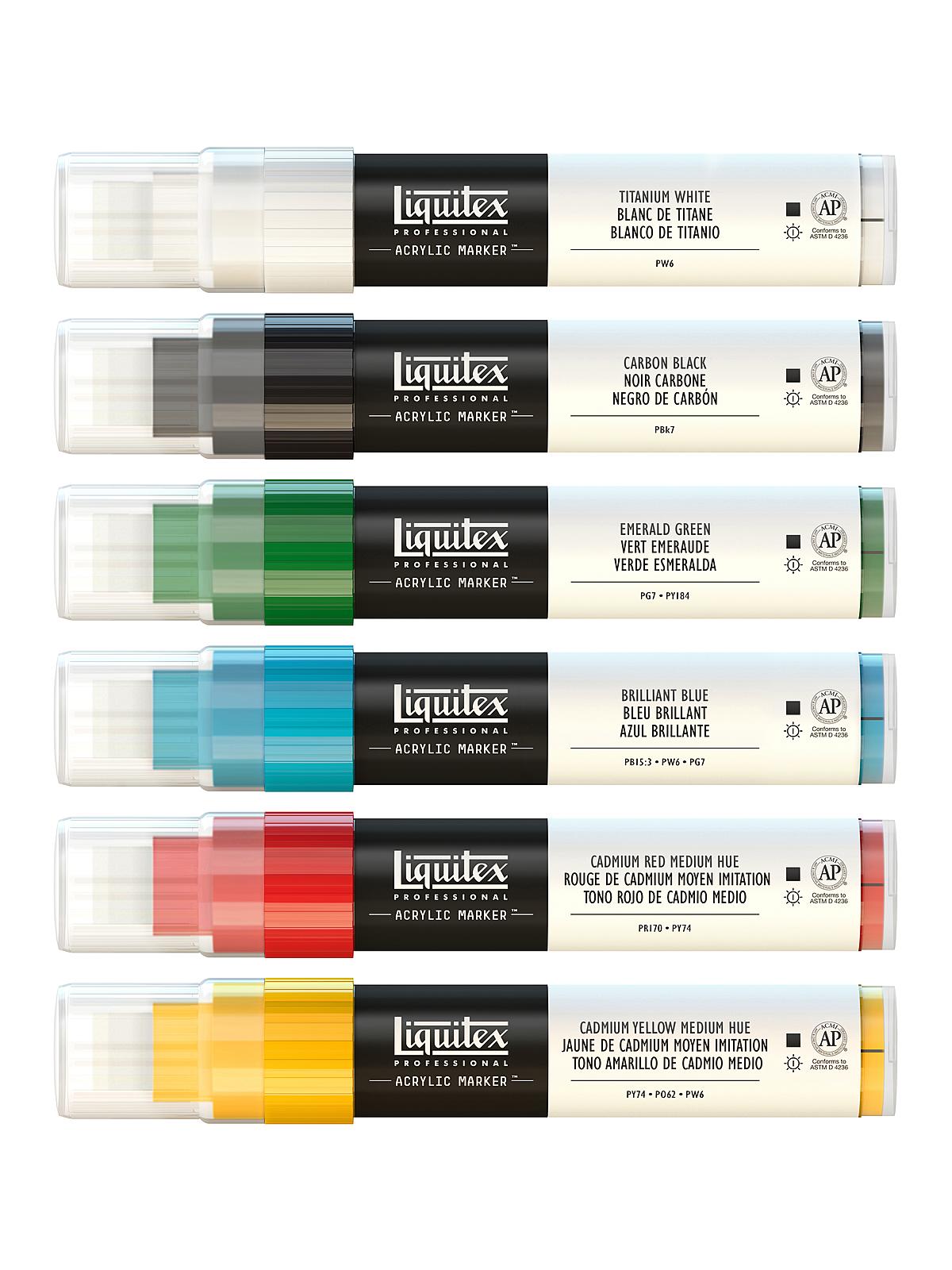 Professional Paint Marker Sets Wide set of 6