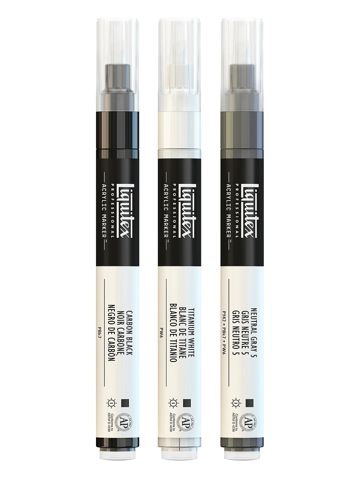 Professional Paint Marker Sets Fine Essentials set of 3
