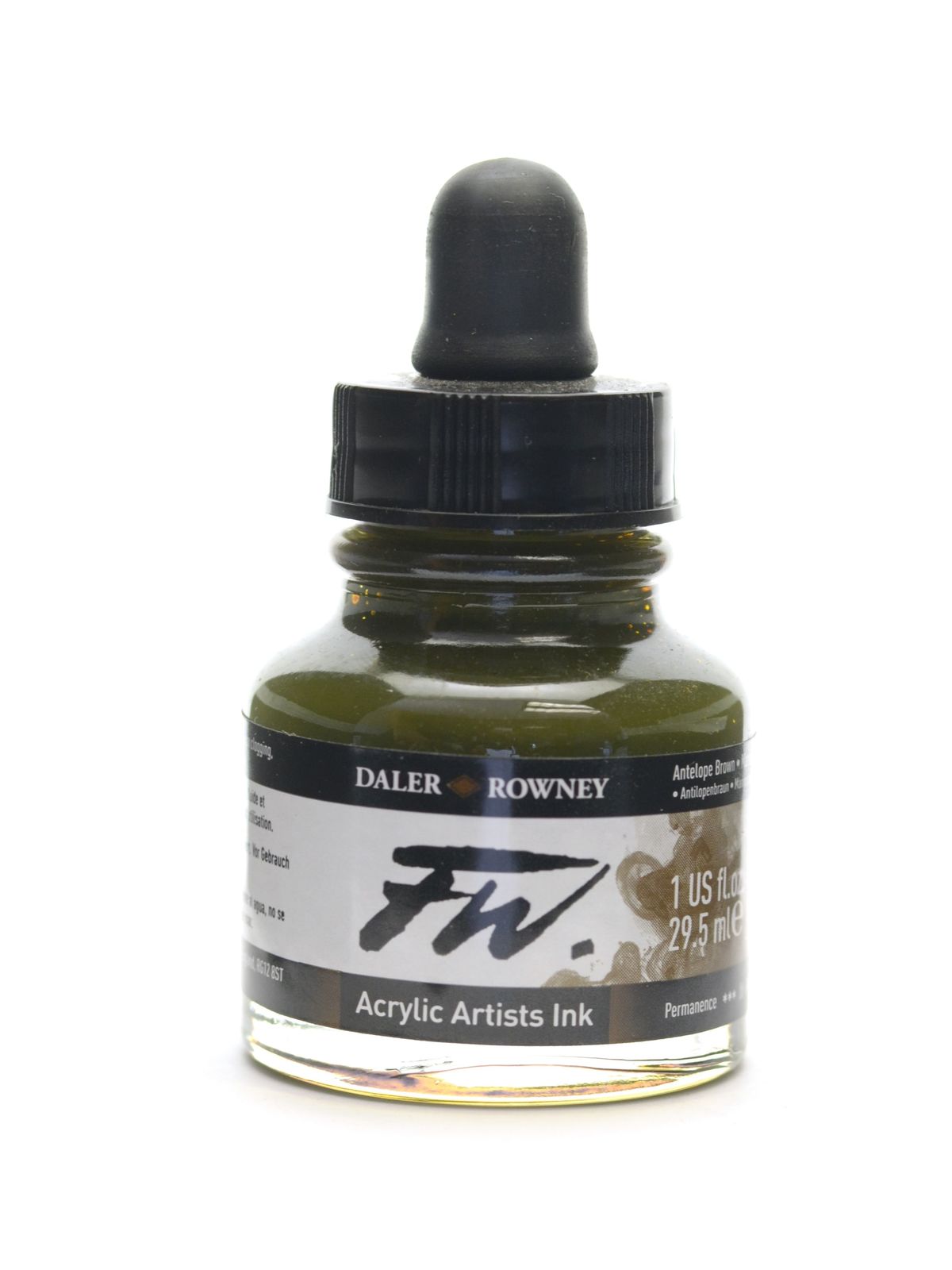FW Artists' Ink antelope brown 1 oz.