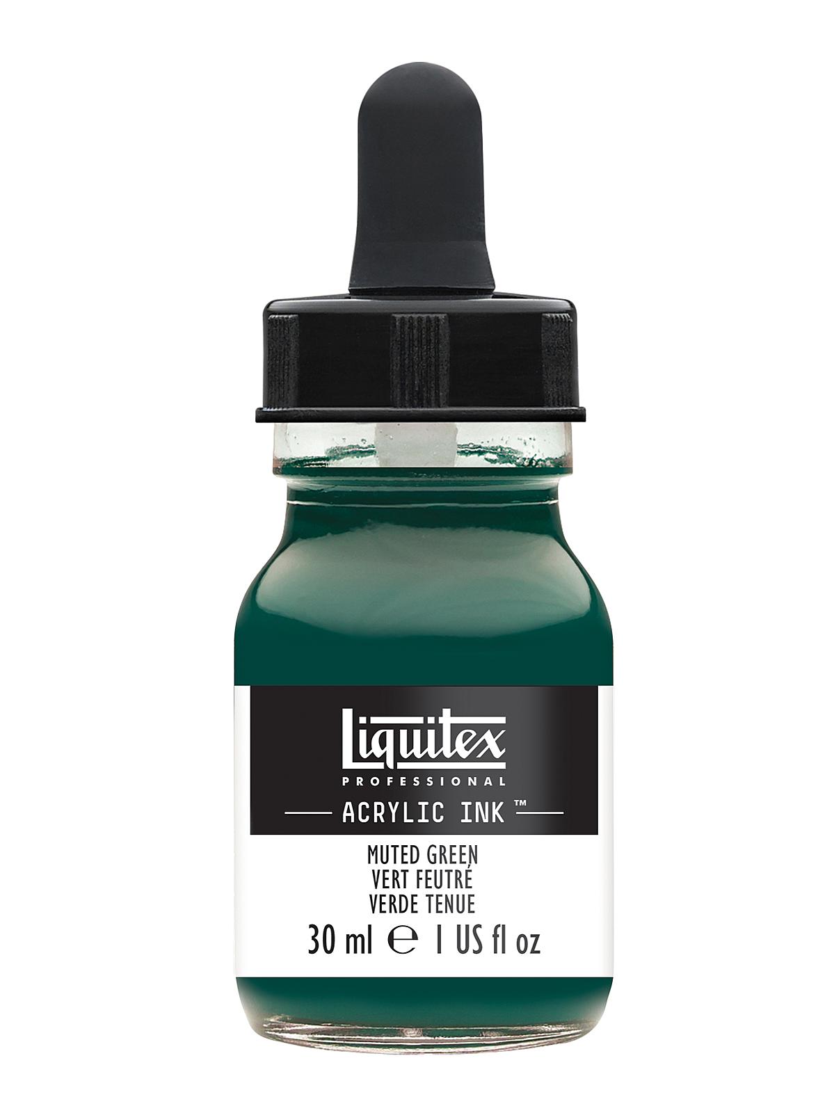 Professional Acrylic Inks muted green 501 30 ml