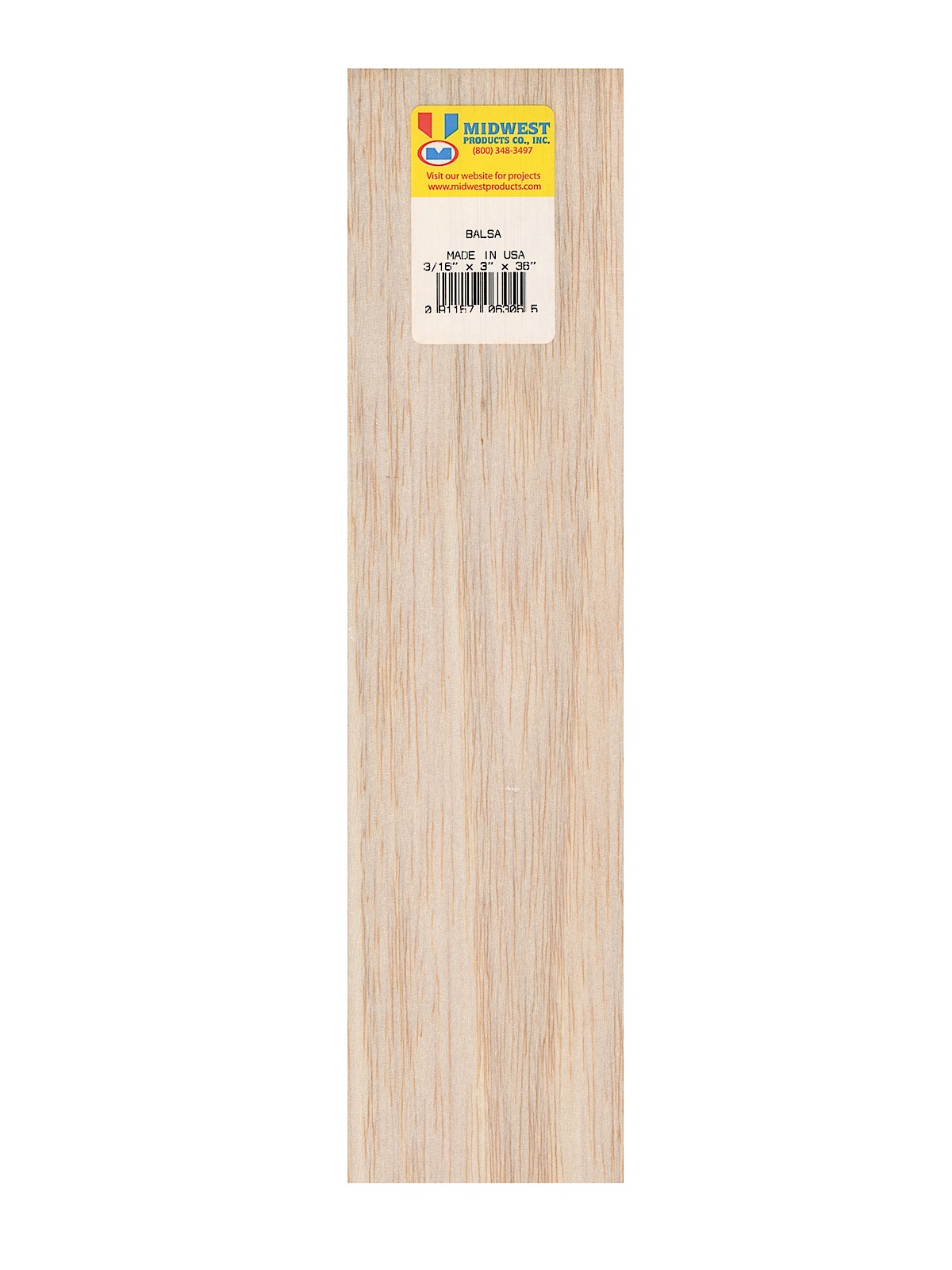 Balsa Sheets 3 16 in. 3 in. x 36 in.