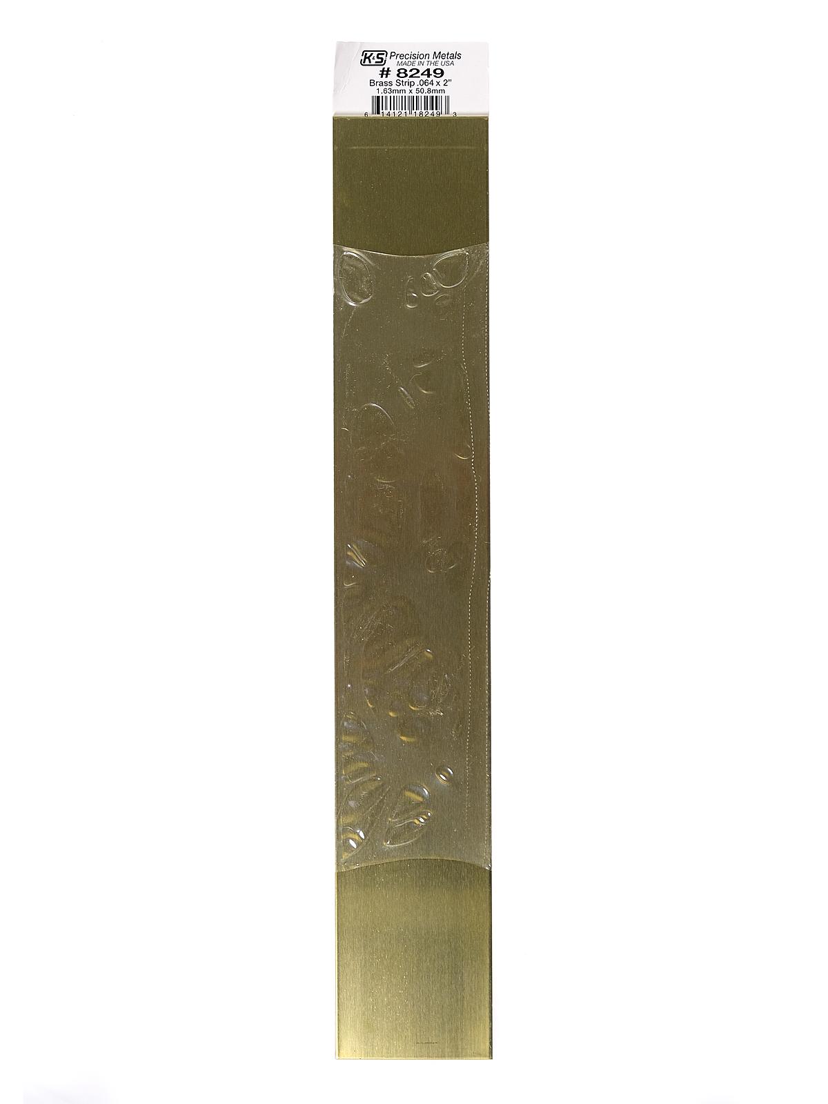 Metal Strips brass .064 in. x 2 in. 12 in.