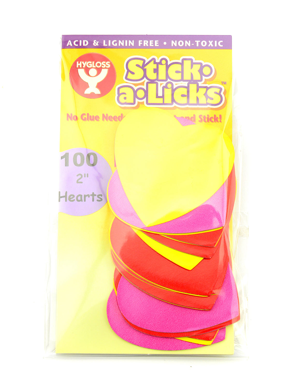 Stick A Licks hearts 2 in. pack of 100