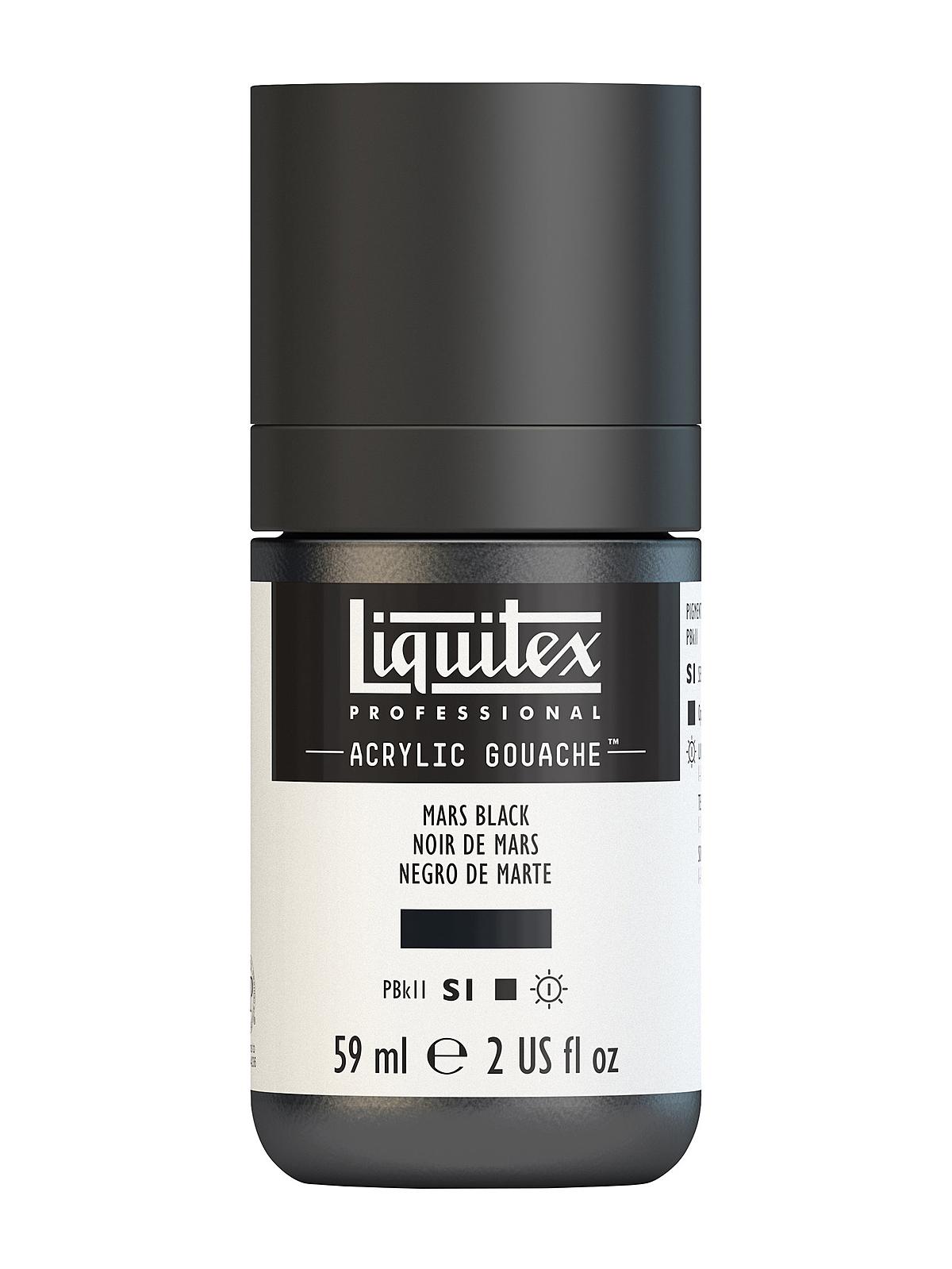 Professional Acrylic Gouache mars black 2 oz.