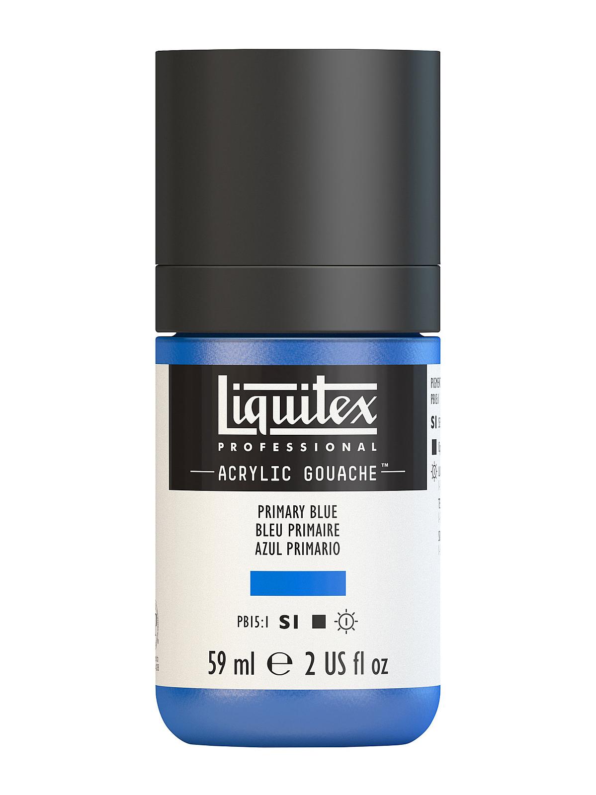 Professional Acrylic Gouache primary blue 2 oz.