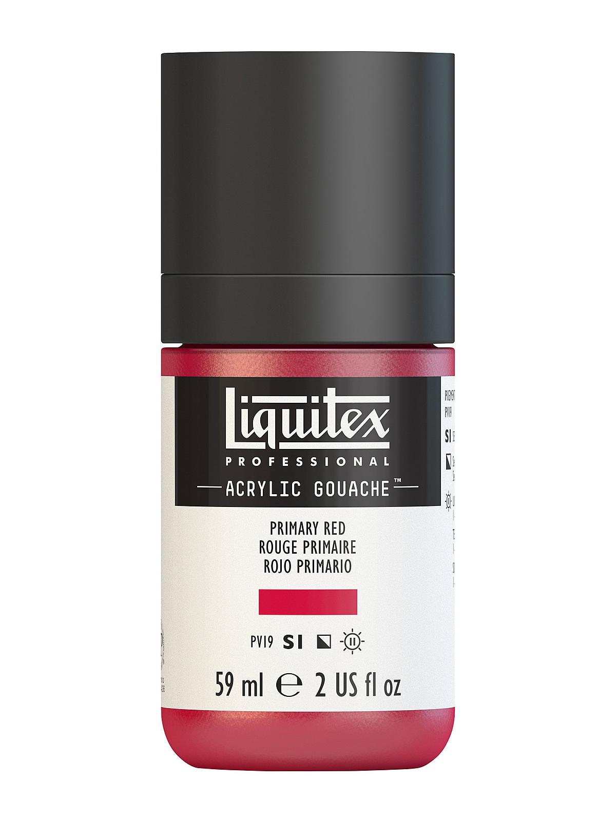 Professional Acrylic Gouache primary red 2 oz.
