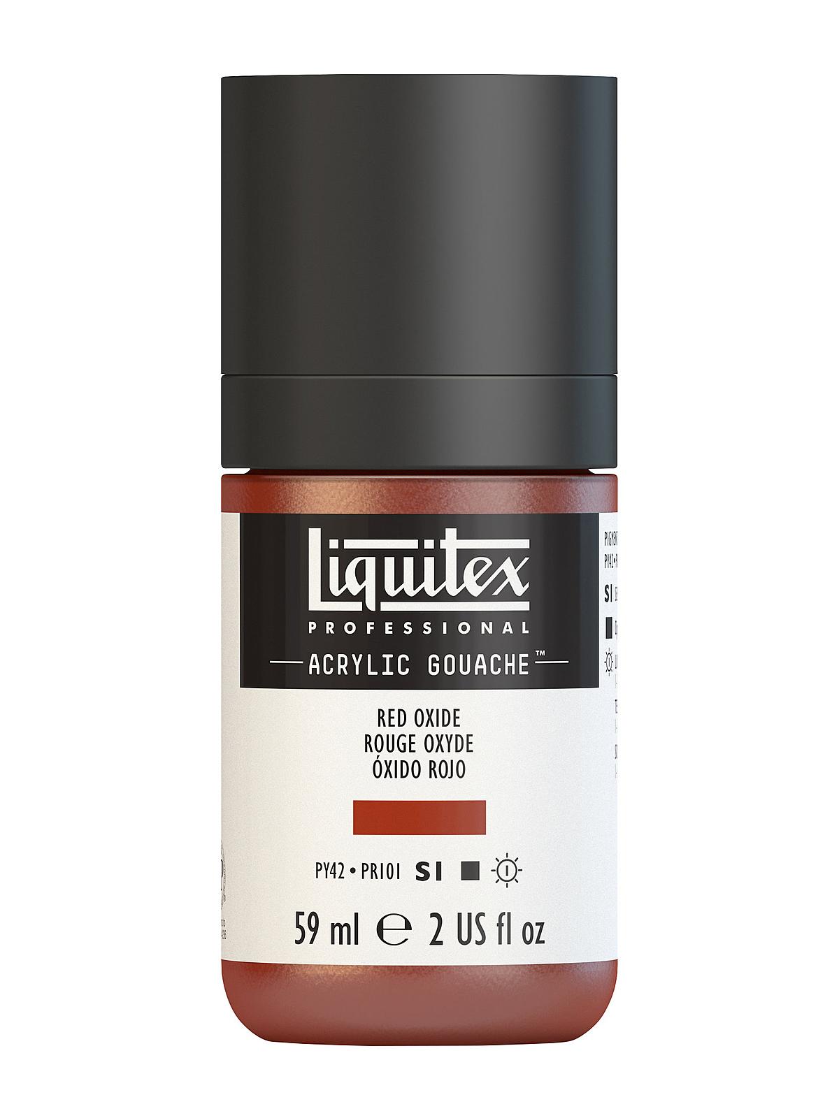 Professional Acrylic Gouache red oxide 2 oz.