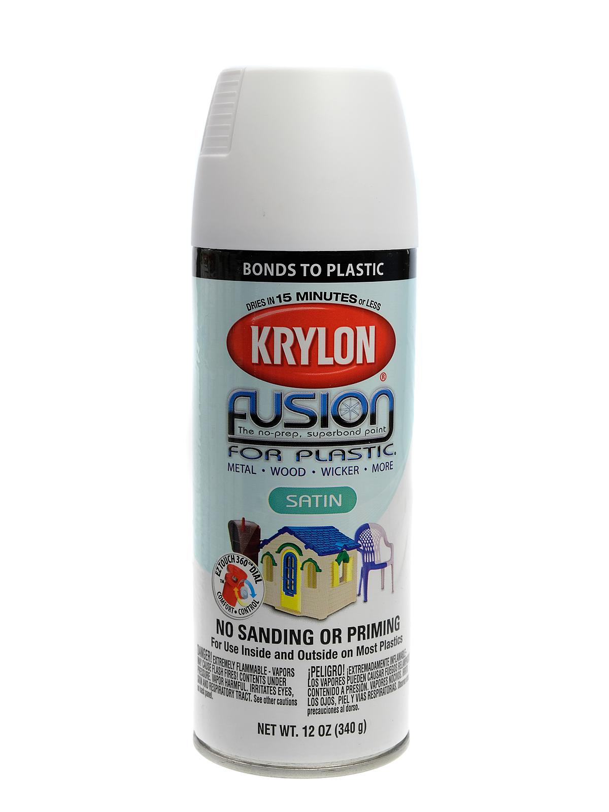Fusion Spray Paint For Plastic White Satin