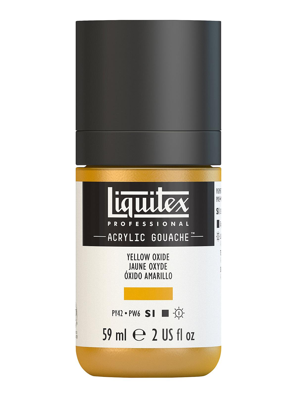 Professional Acrylic Gouache yellow oxide 2 oz.