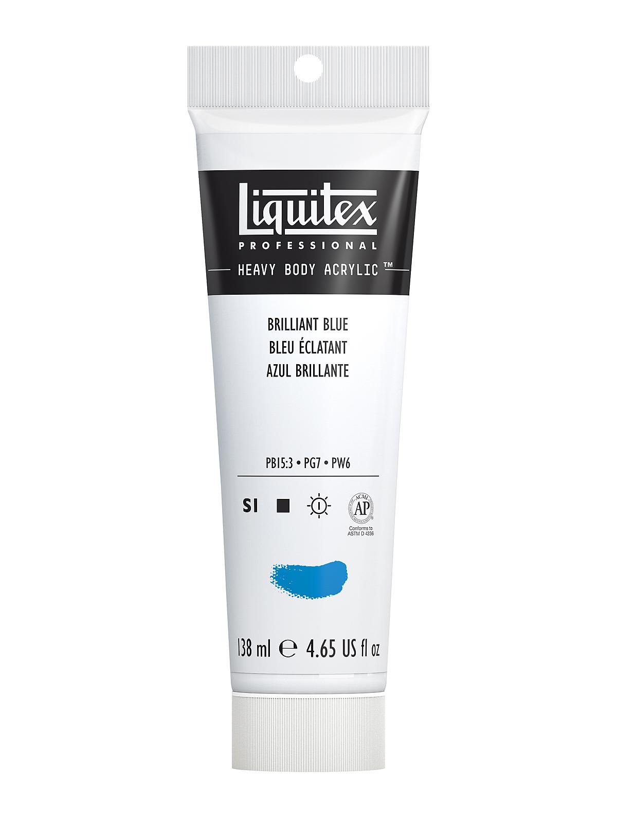 Heavy Body Professional Artist Acrylic Colors brilliant blue 4.65 oz.