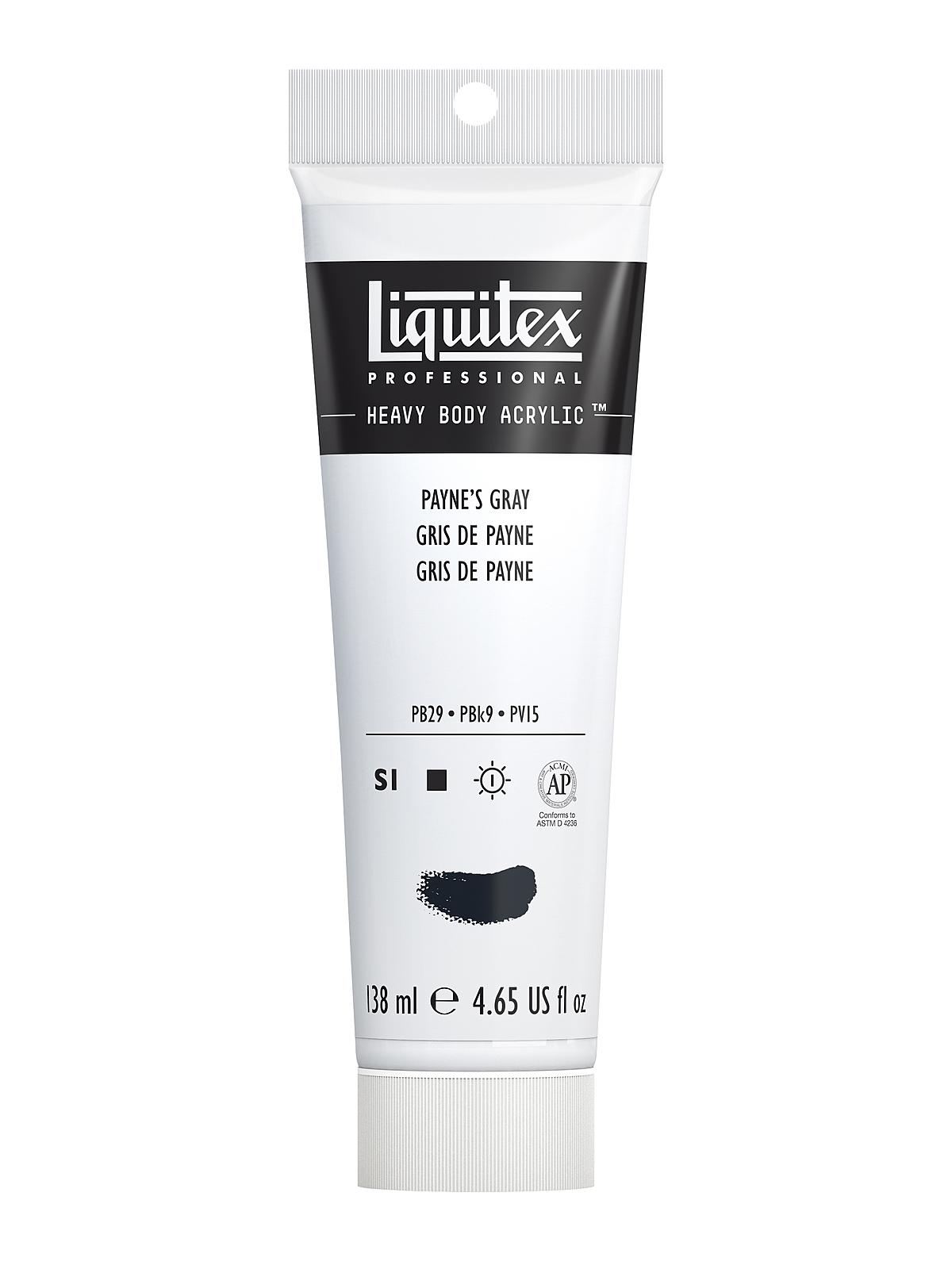 Heavy Body Professional Artist Acrylic Colors payne's gray 4.65 oz.