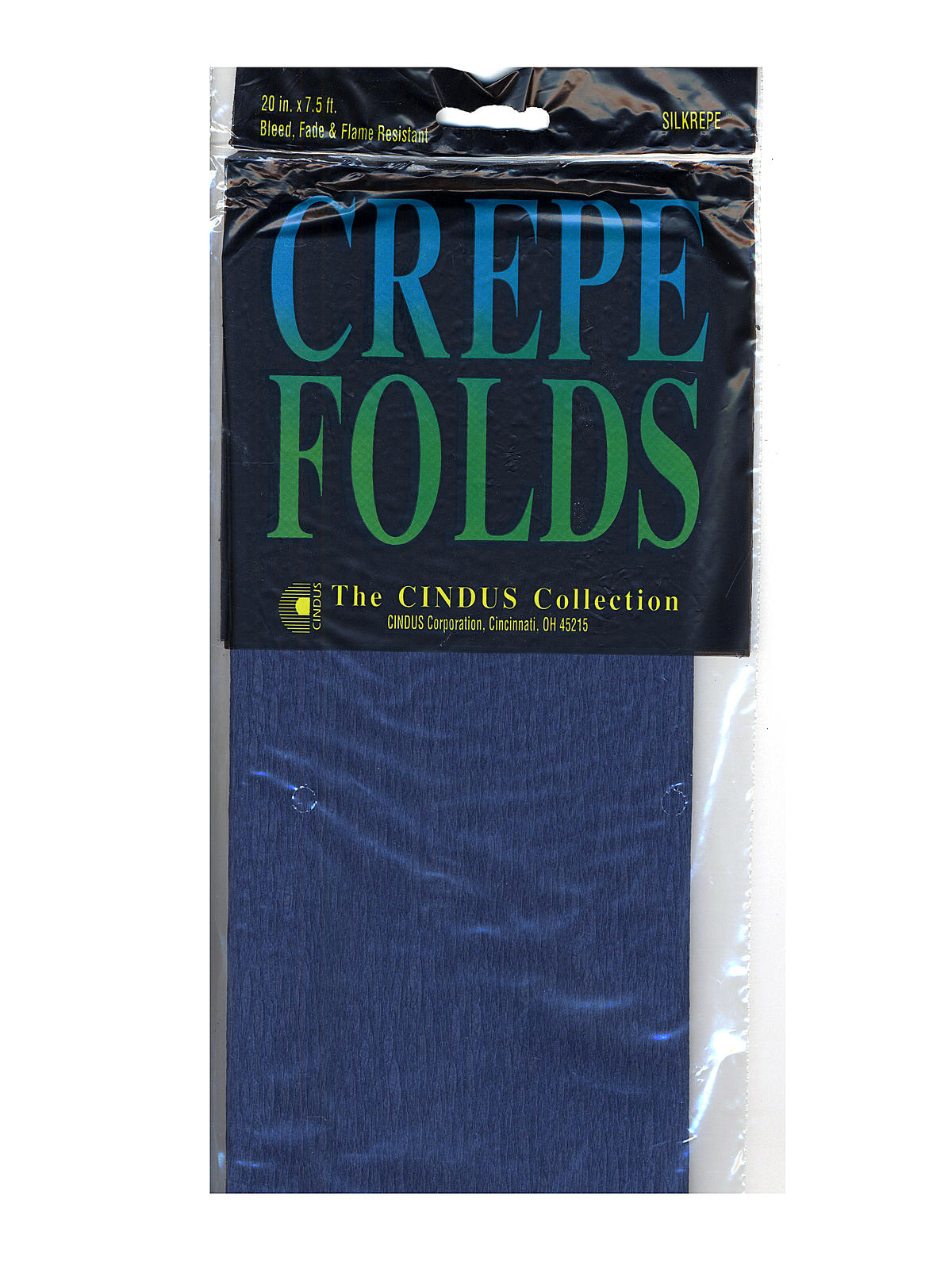 Crepe Paper Folds Navy Blue