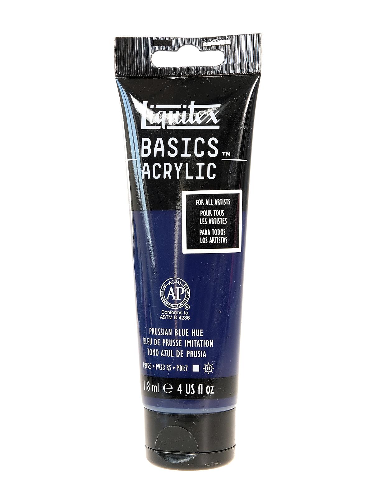 Basics Acrylics Colors Prussian blue 4 oz. tube