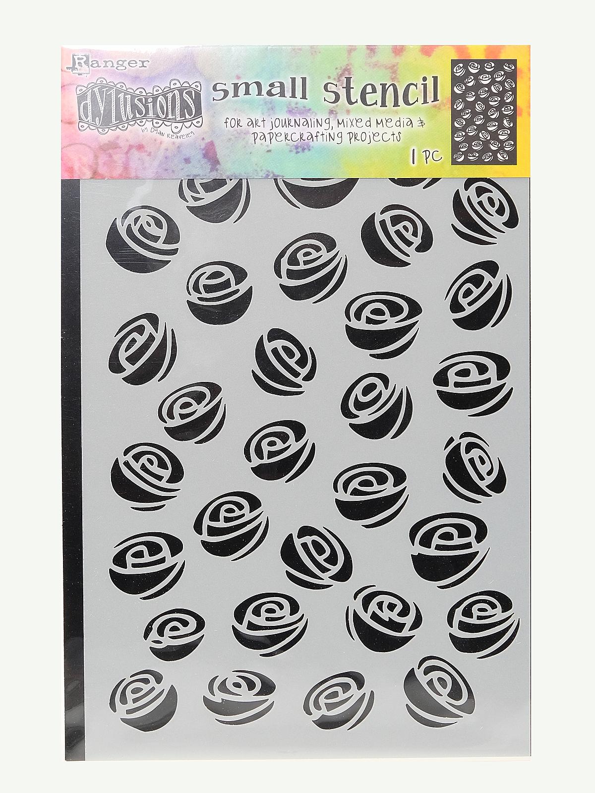 Dylusions Stencils 5 in. x 7 in. garden of roses