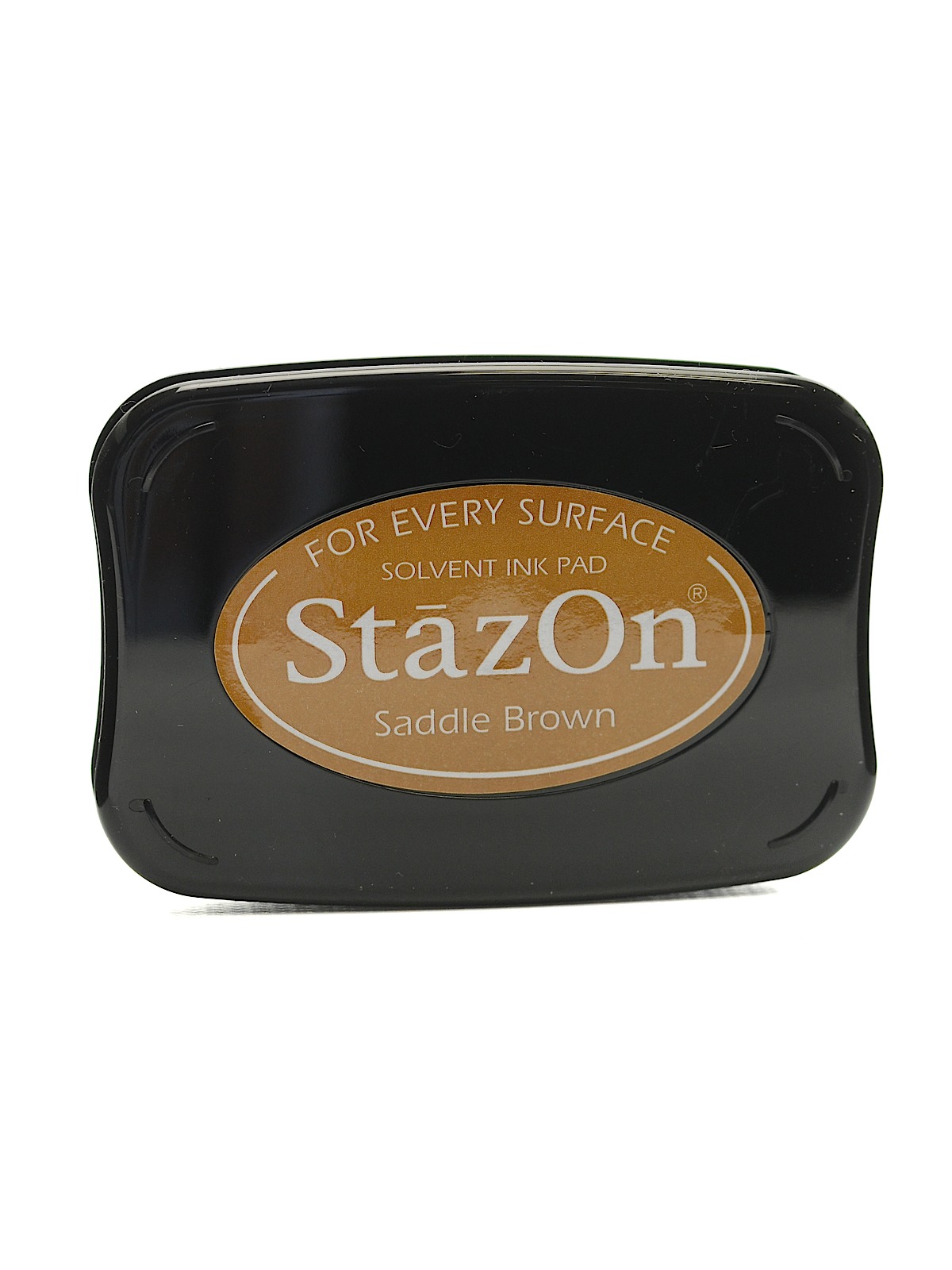 StazOn Solvent Ink saddle brown 3.75 in. x 2.625 in. full-size pad