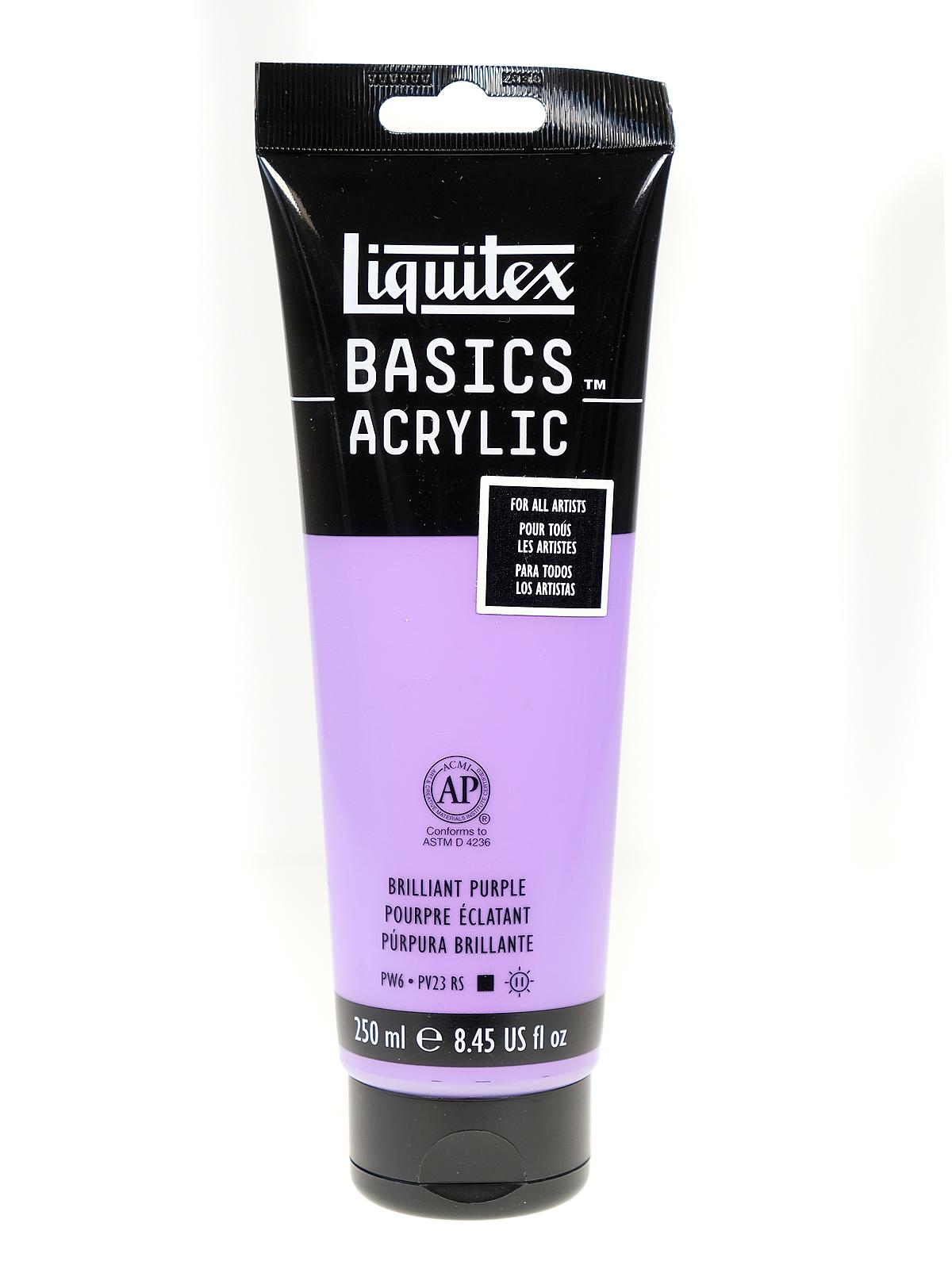 Basics Acrylics Colors brilliant purple 8.5 oz. tube