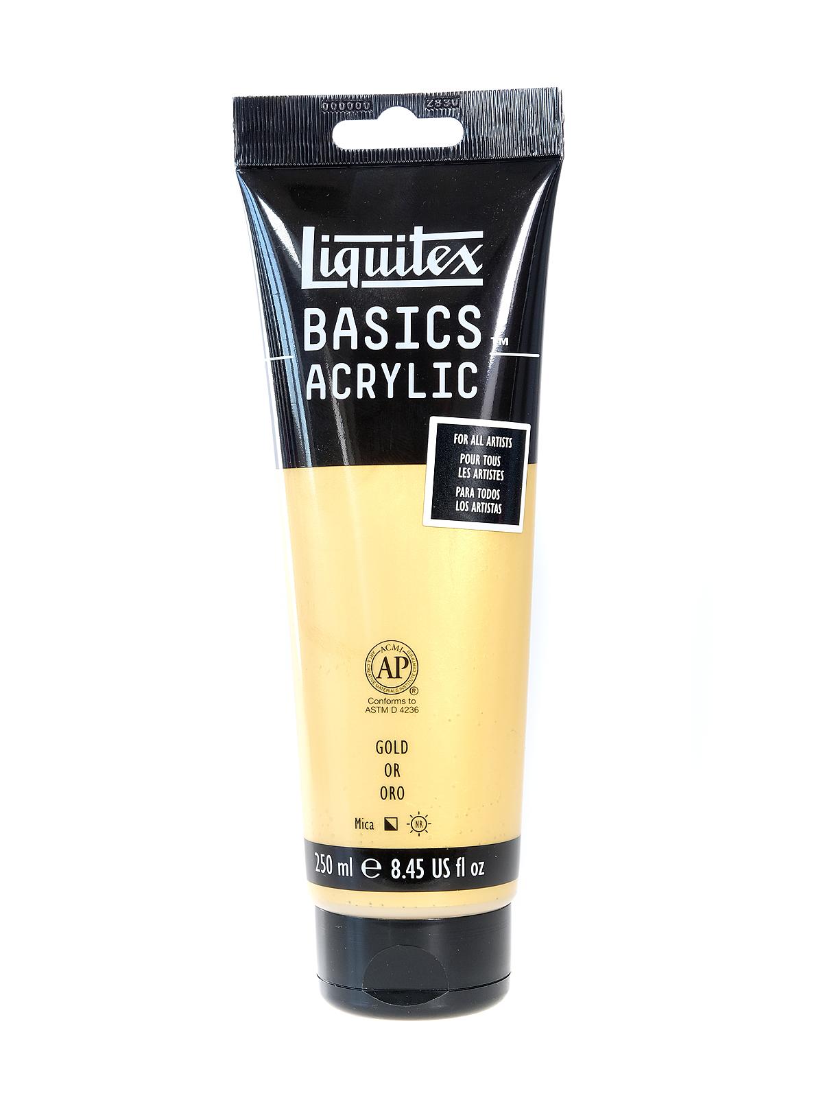 Basics Acrylics Colors gold 8.5 oz. tube