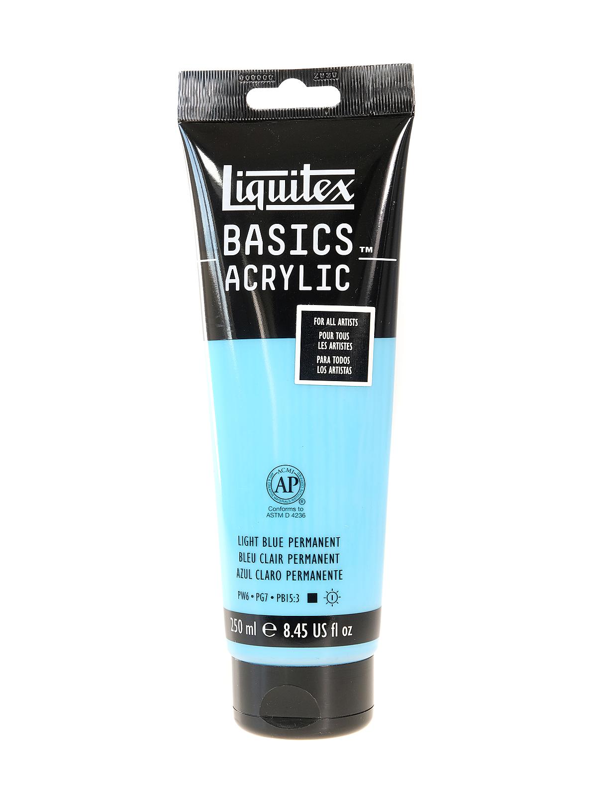 Basics Acrylics Colors light blue permanent 8.5 oz. tube