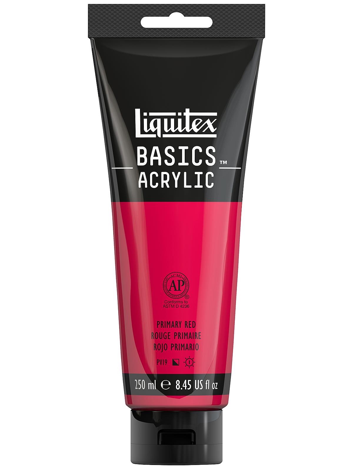 Basics Acrylics Colors primary red 8.5 oz. tube