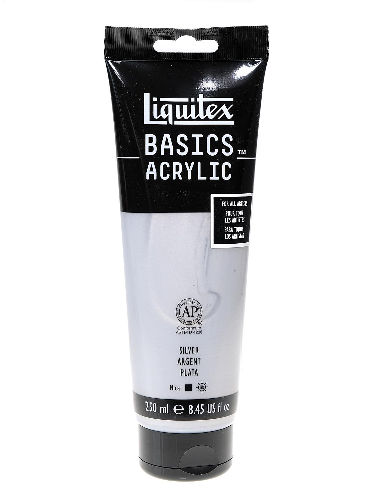 Basics Acrylics Colors silver 8.5 oz. tube